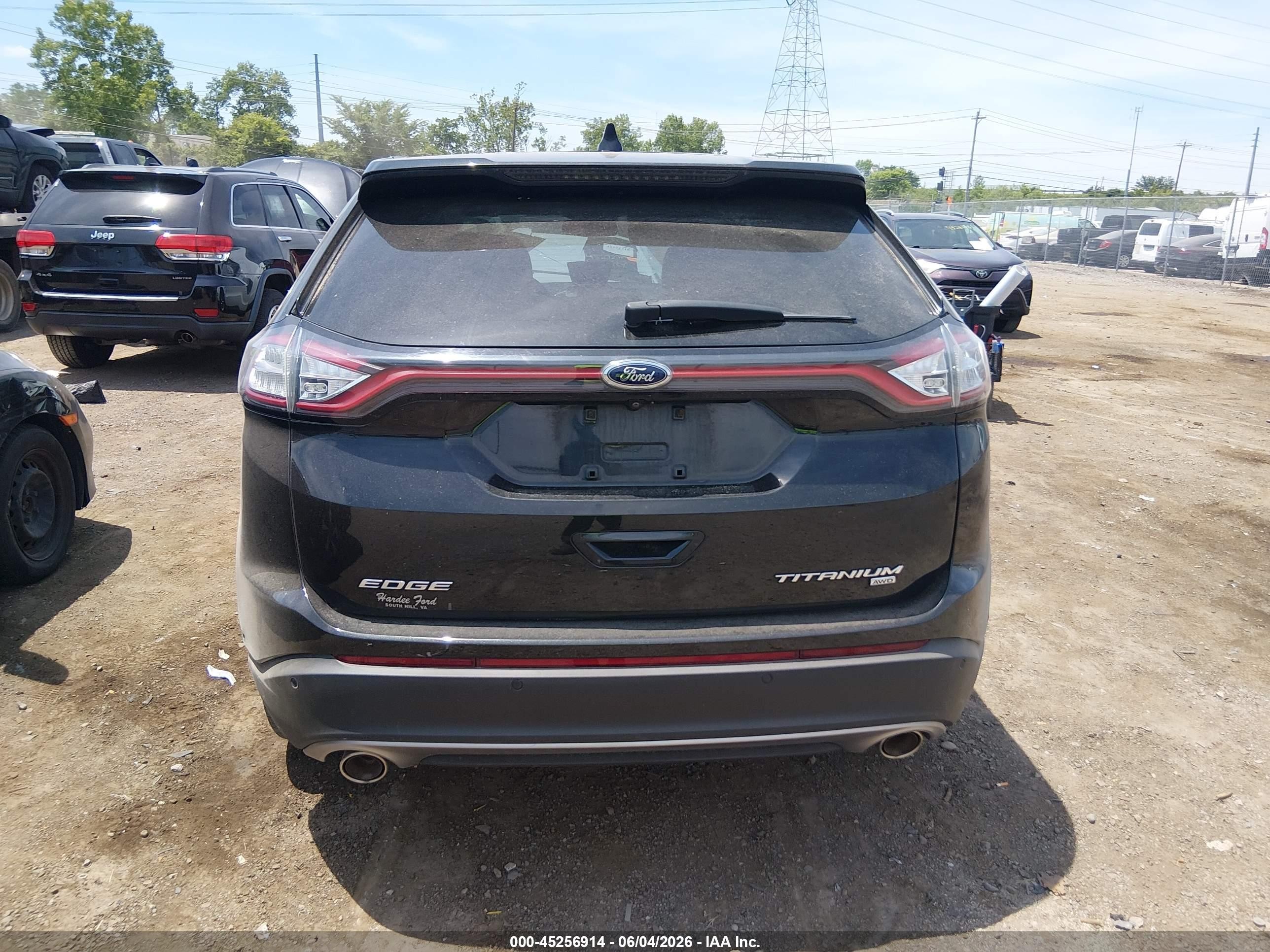 2015 Ford Edge Titanium Black vin: 2FMPK4K8XFBC09039