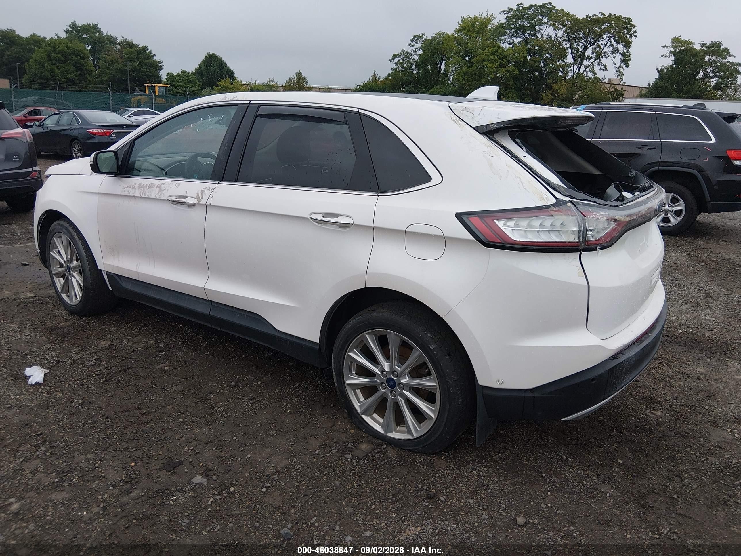 2018 Ford Edge Titanium White vin: 2FMPK4K8XJBB62071