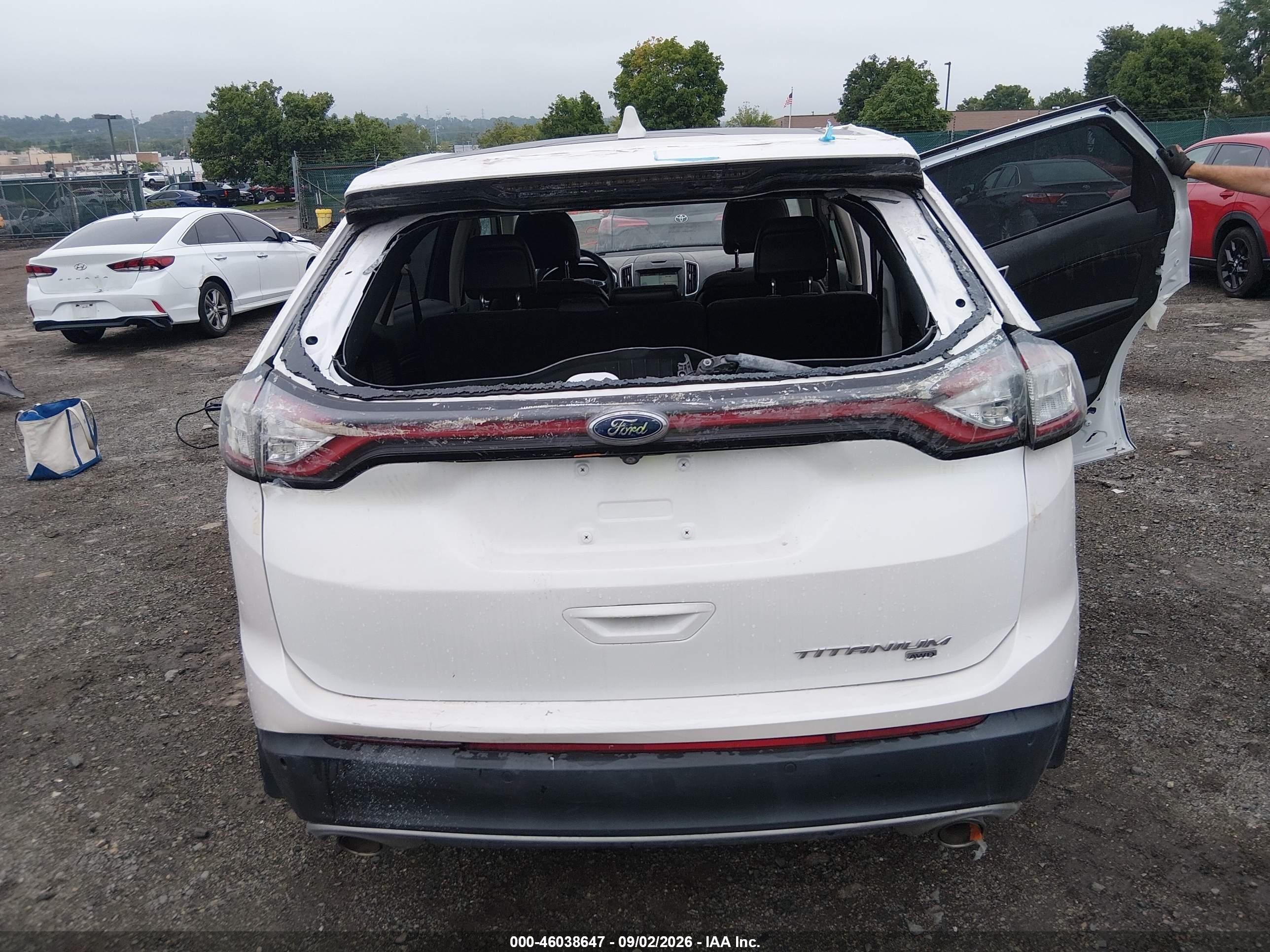 2018 Ford Edge Titanium White vin: 2FMPK4K8XJBB62071