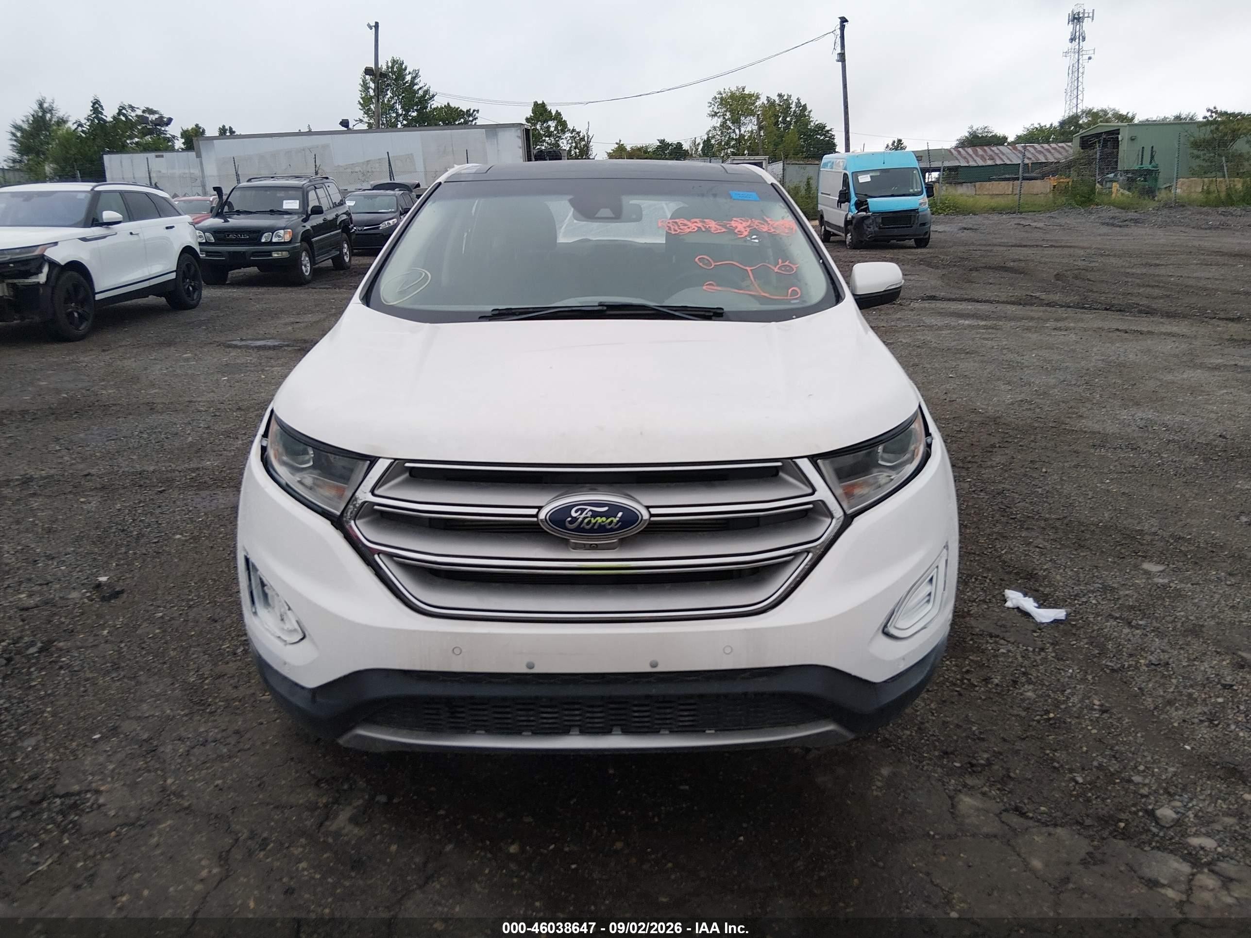 2018 Ford Edge Titanium White vin: 2FMPK4K8XJBB62071