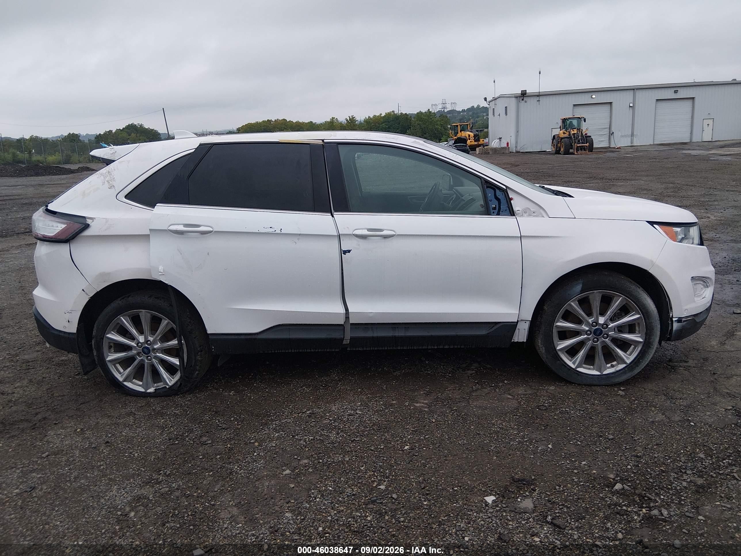 2018 Ford Edge Titanium White vin: 2FMPK4K8XJBB62071