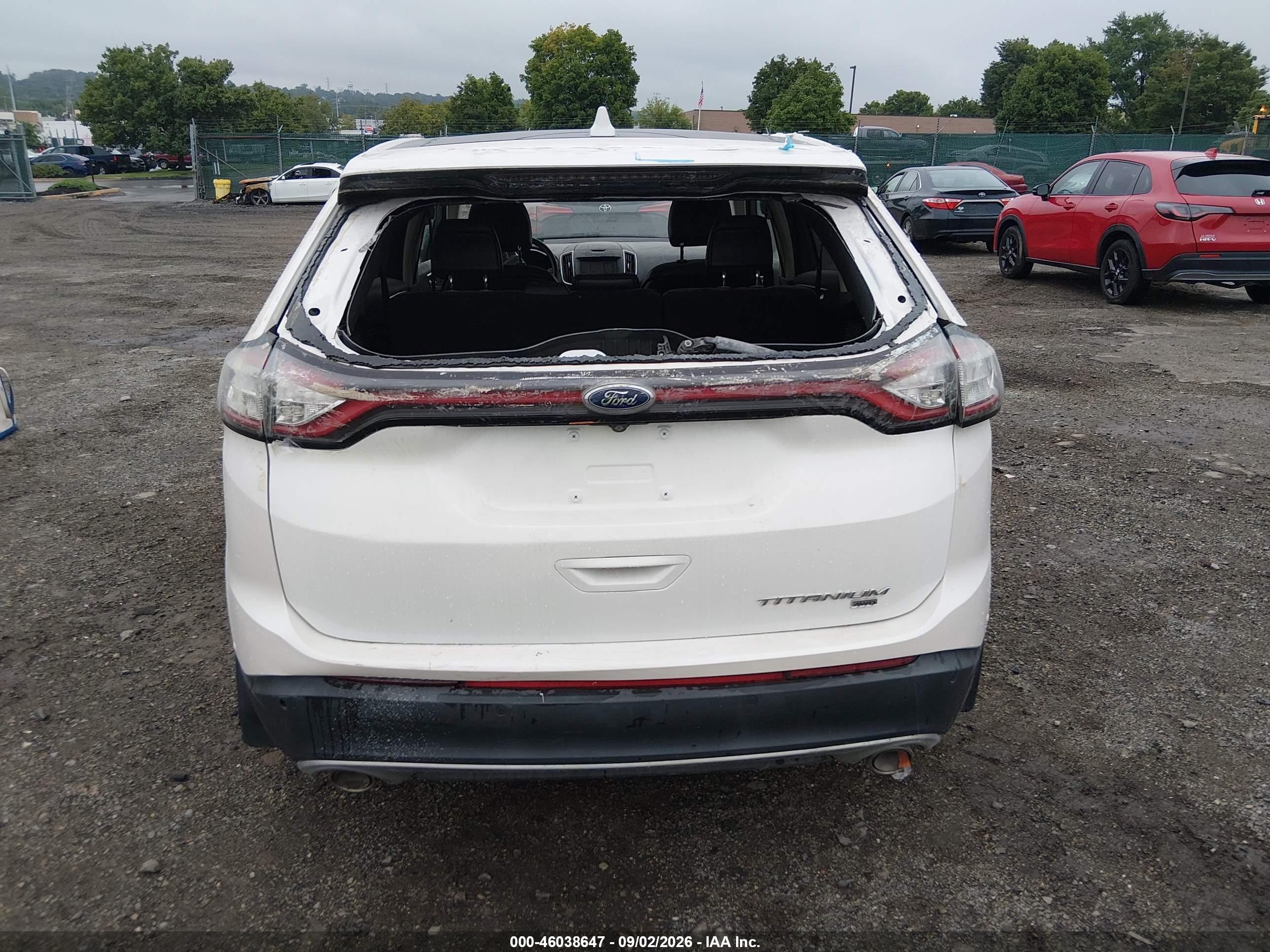 2018 Ford Edge Titanium White vin: 2FMPK4K8XJBB62071