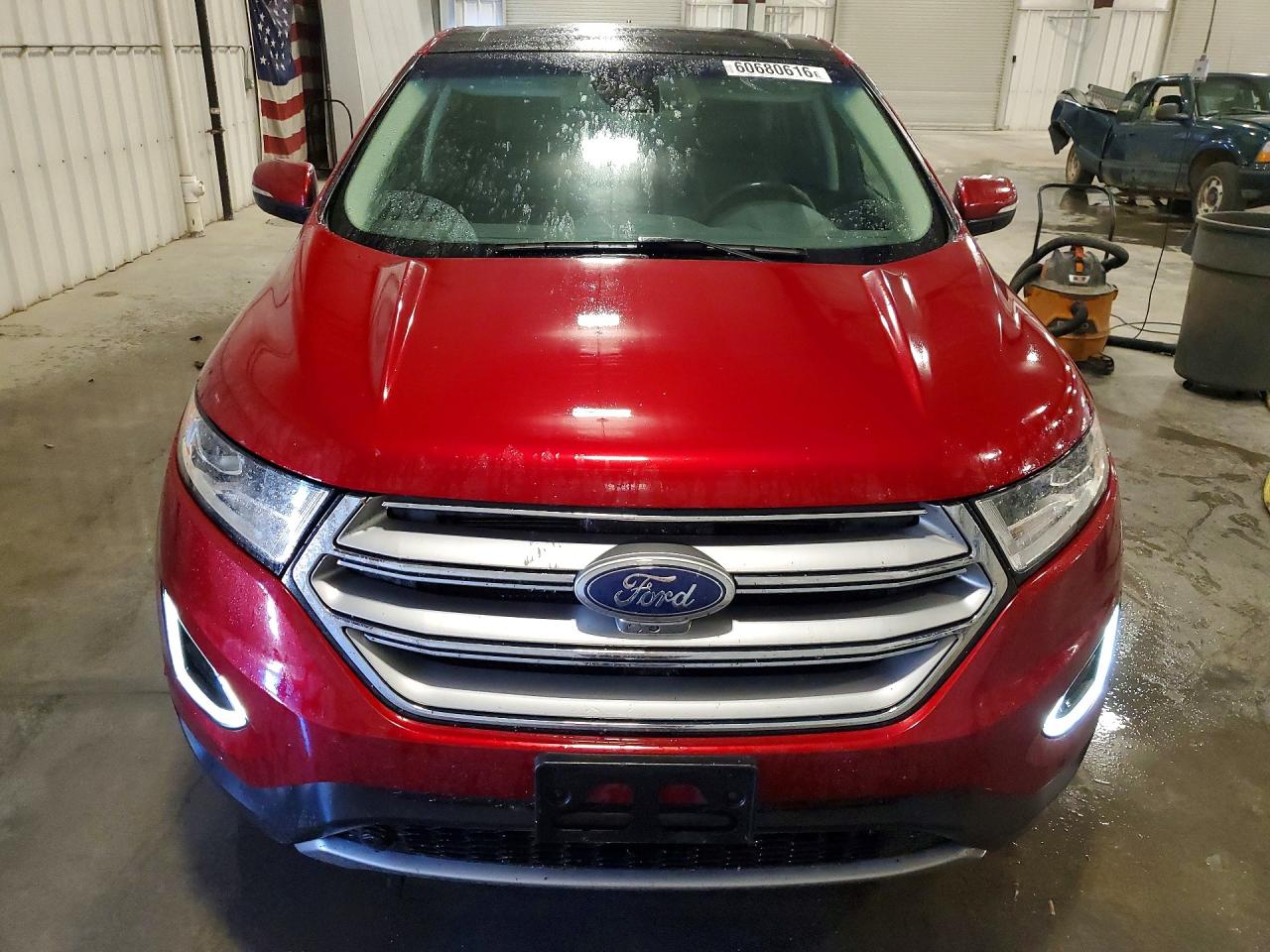 2015 Ford Edge Titanium Красный vin: 2FMPK4K90FBB60801