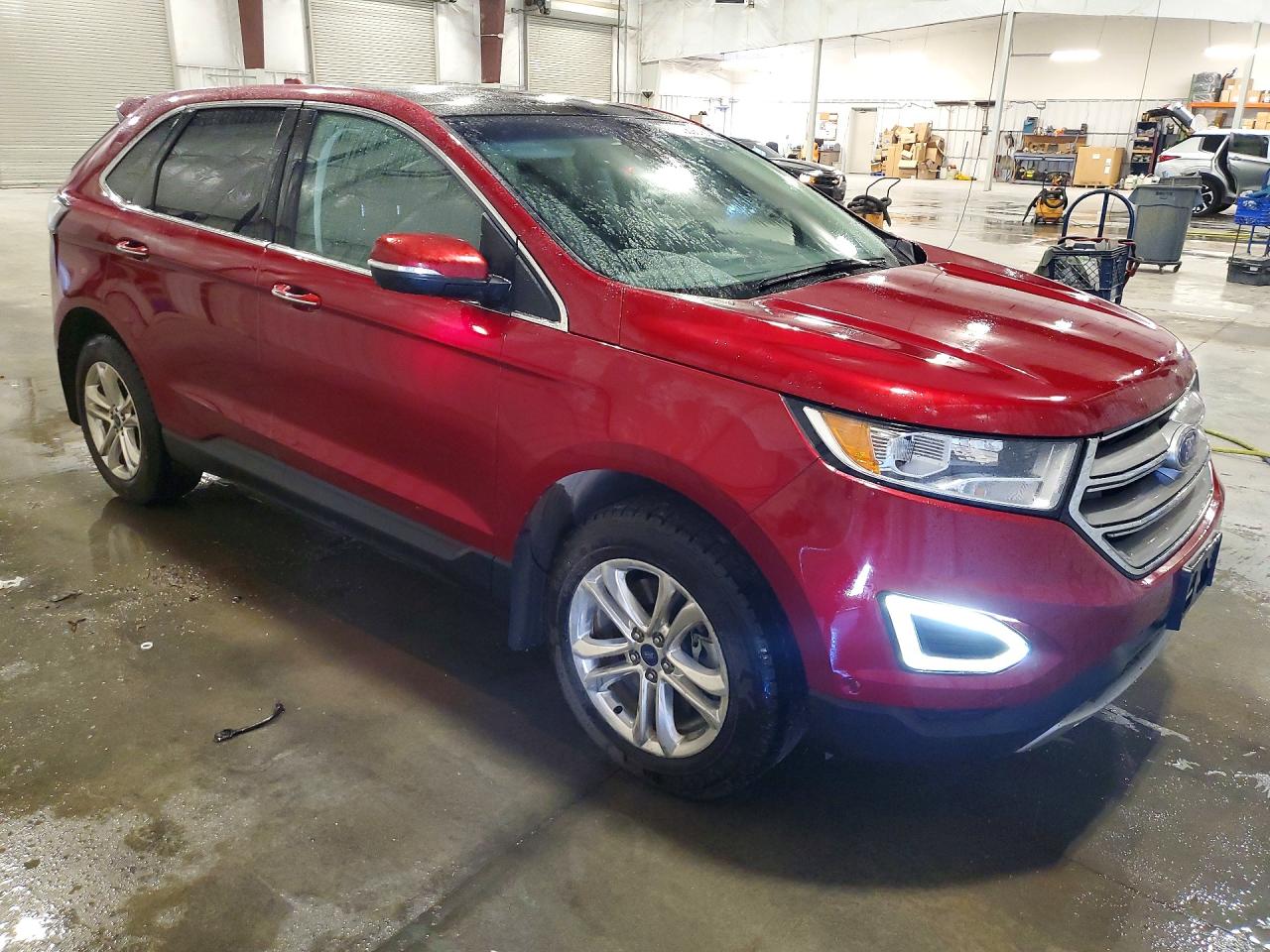 2015 Ford Edge Titanium Красный vin: 2FMPK4K90FBB60801
