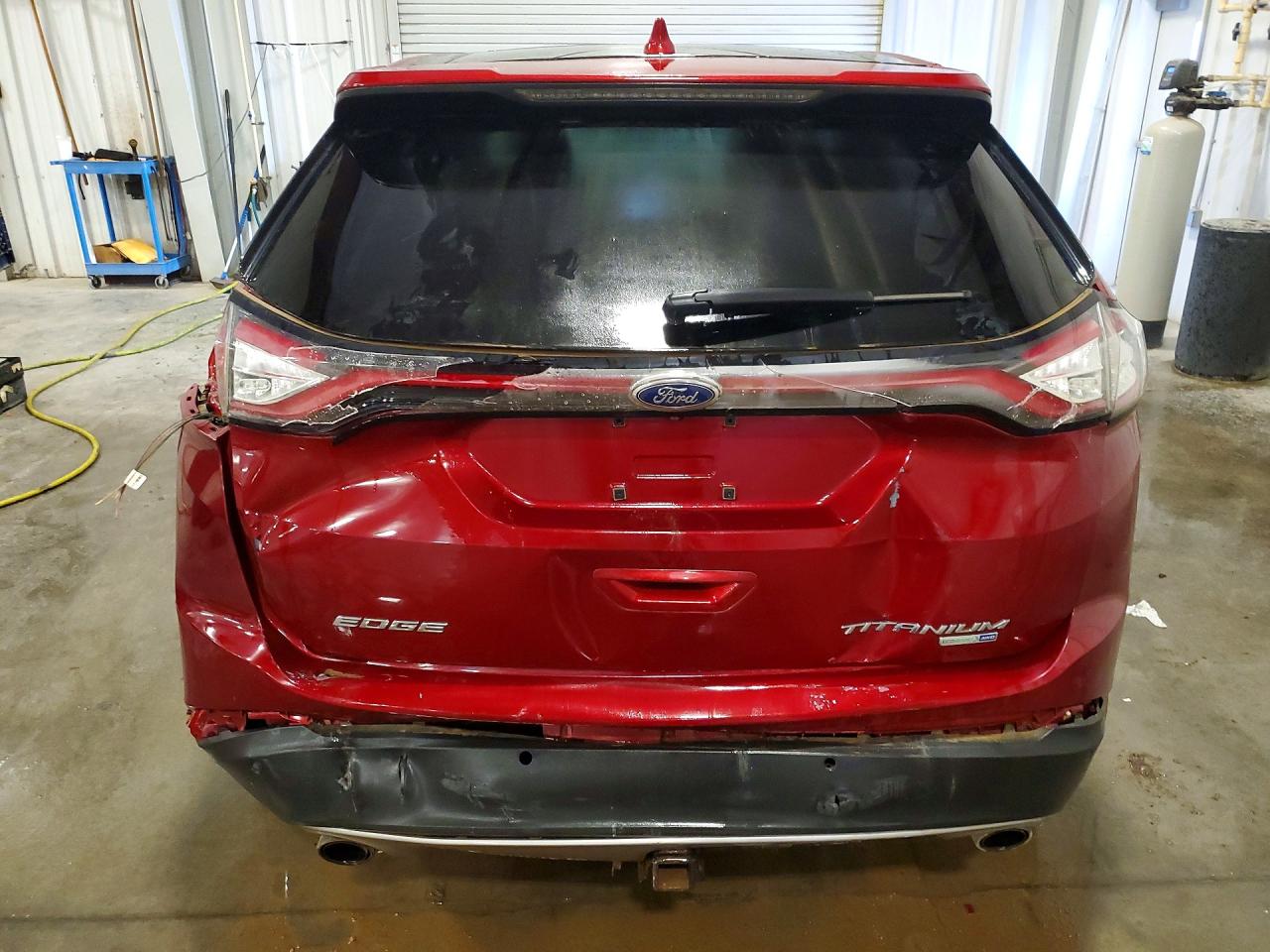 2015 Ford Edge Titanium Красный vin: 2FMPK4K90FBB60801