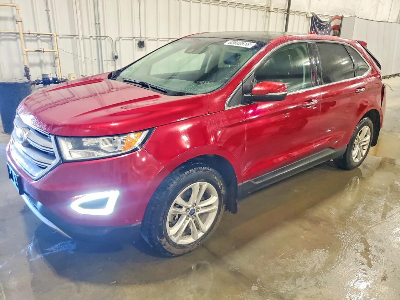 2015 Ford Edge Titanium Red vin: 2FMPK4K90FBB60801