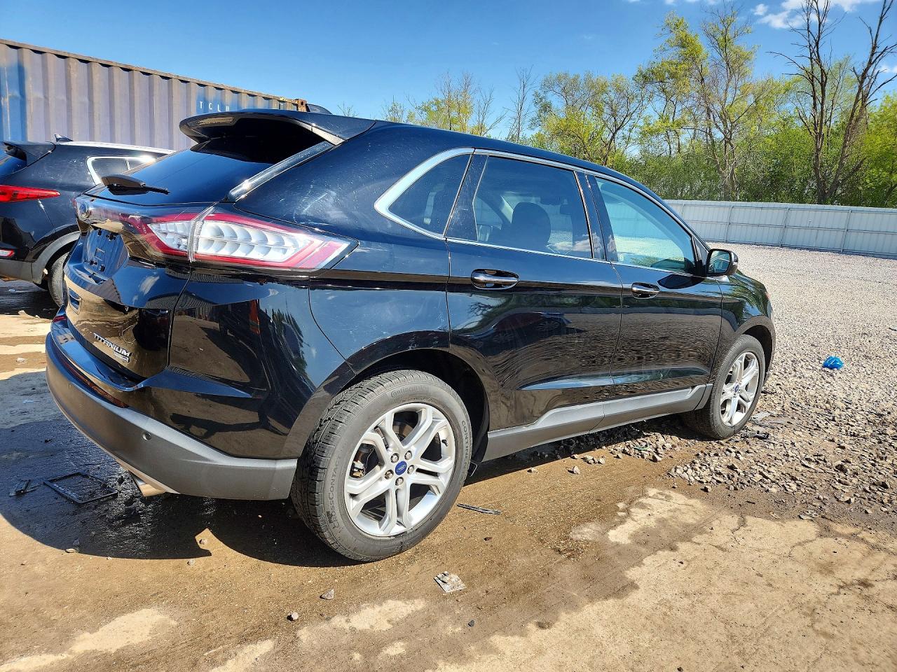 2017 Ford Edge Titanium Black vin: 2FMPK4K90HBB57626