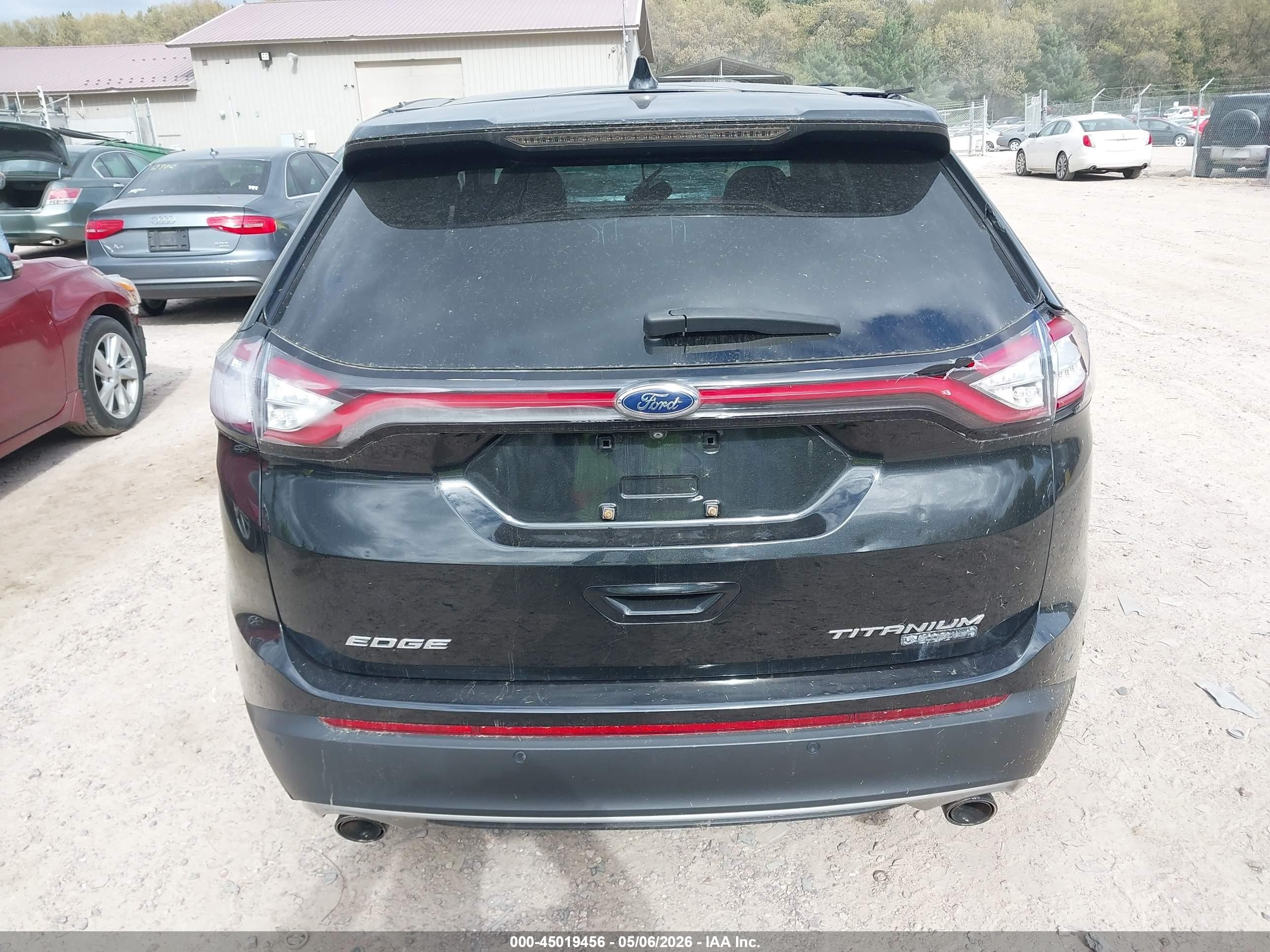 2015 Ford Edge Titanium Black vin: 2FMPK4K91FBB05130