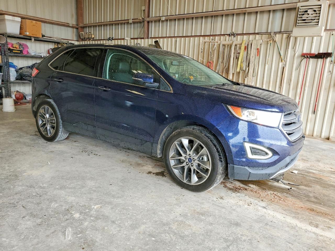 2016 Ford Edge Titanium Синий vin: 2FMPK4K91GBB78368