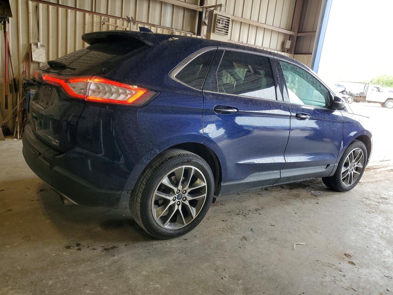 2016 Ford Edge Titanium Синий vin: 2FMPK4K91GBB78368