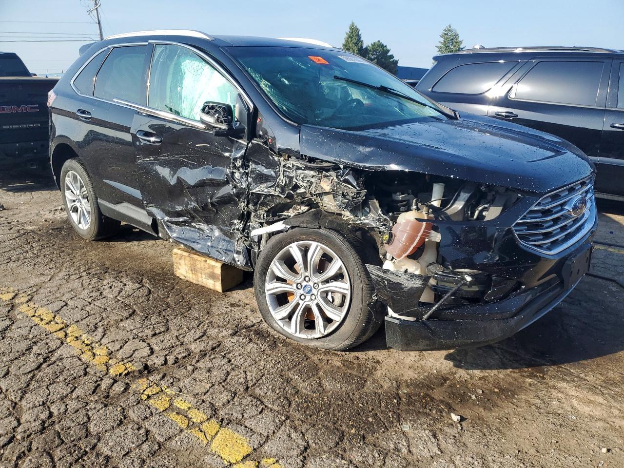 2019 Ford Edge Titanium Black vin: 2FMPK4K91KBC02970