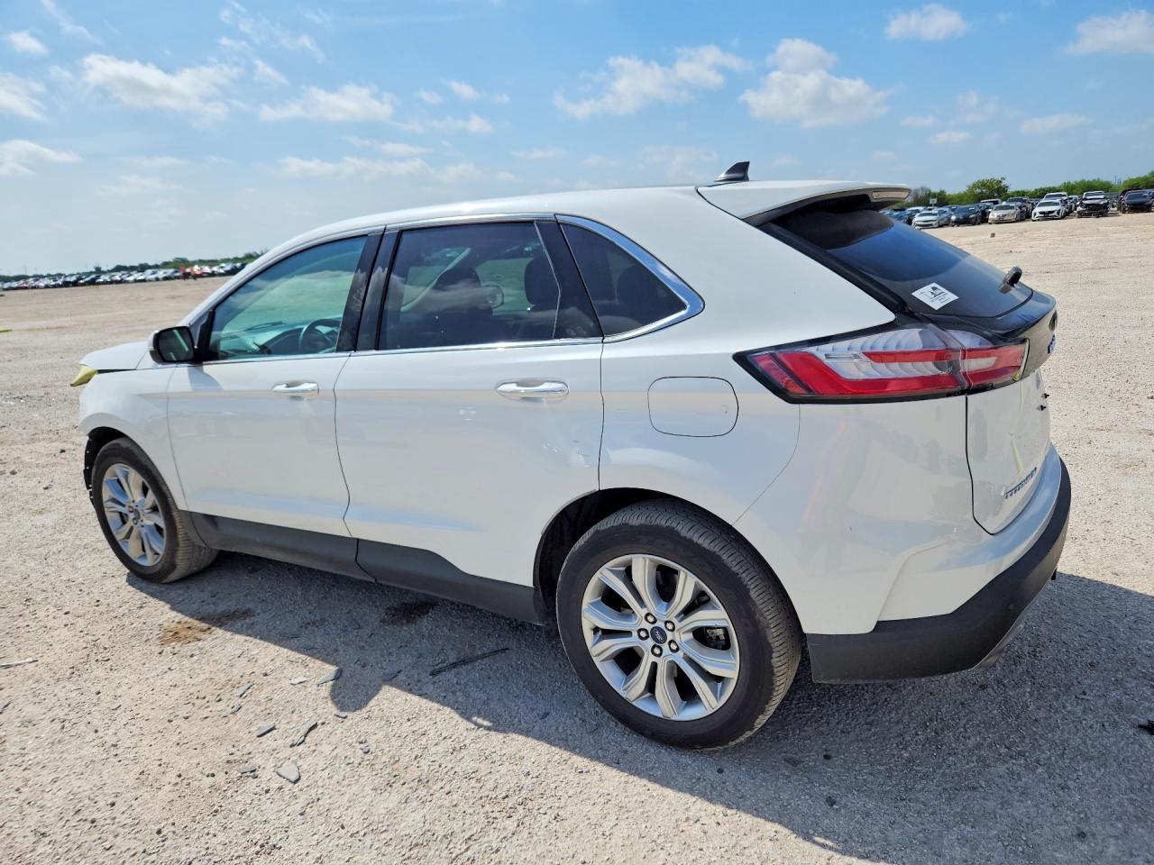 2021 Ford Edge Titanium White vin: 2FMPK4K91MBA26375