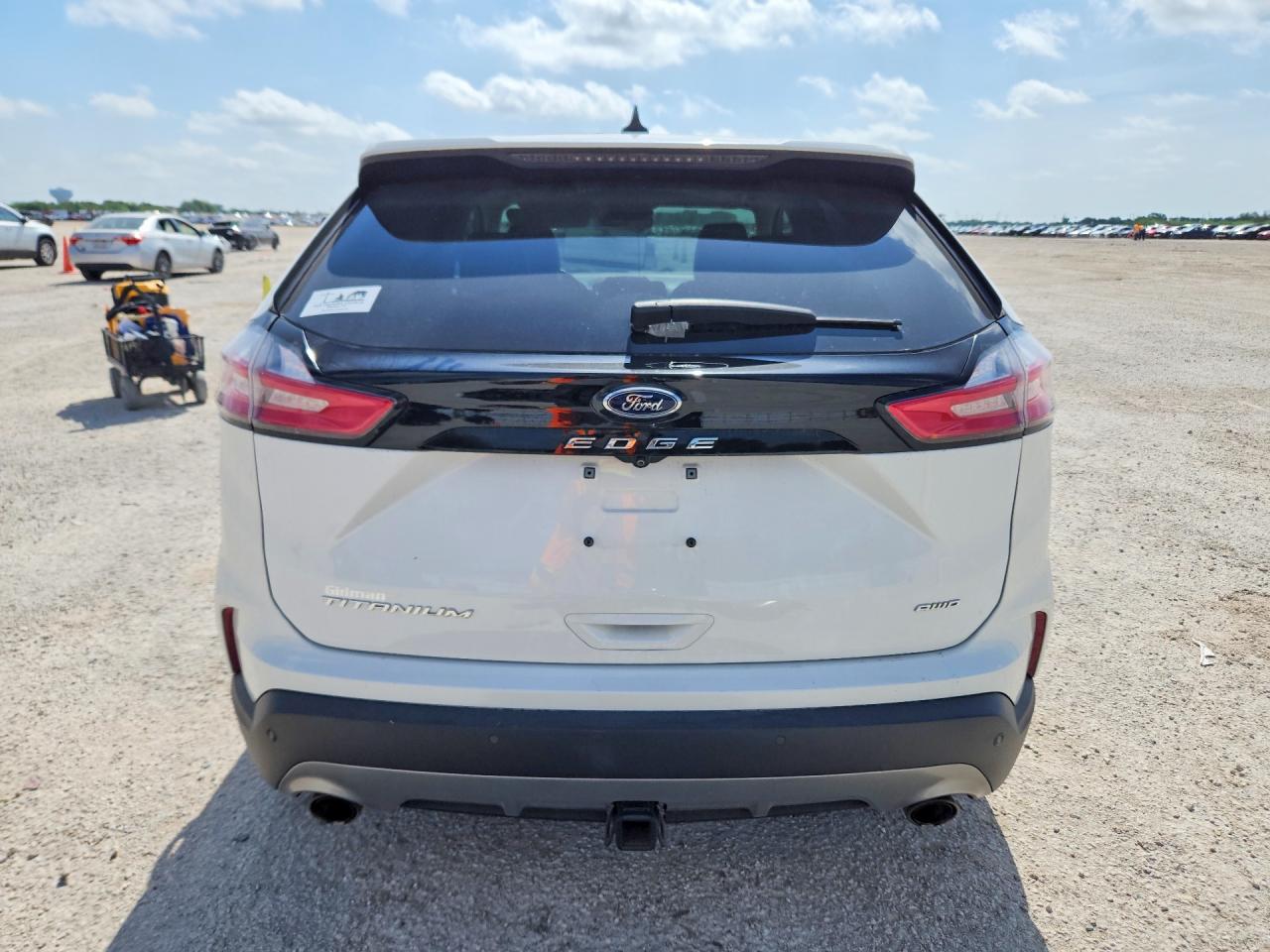2021 Ford Edge Titanium White vin: 2FMPK4K91MBA26375