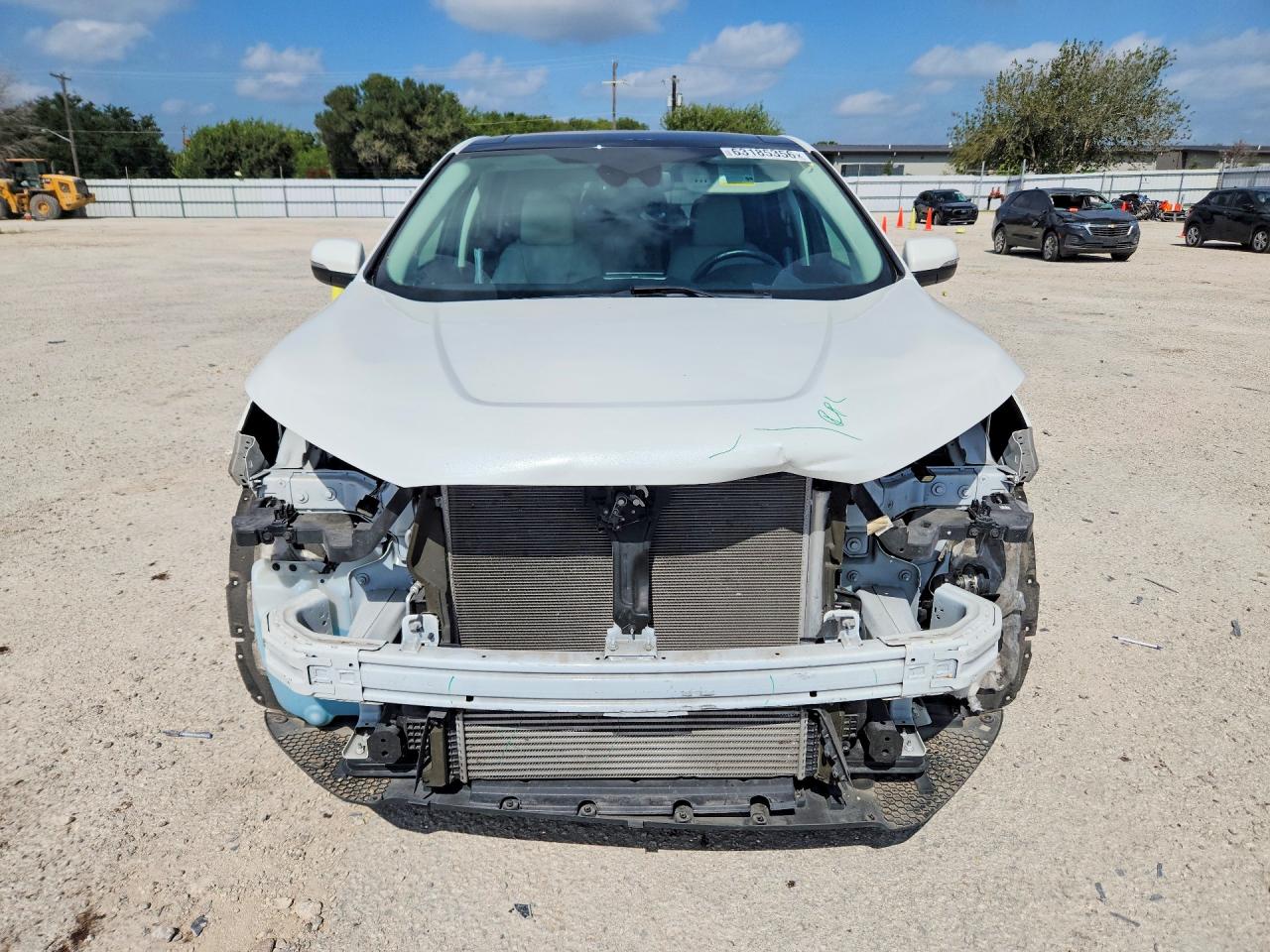 2021 Ford Edge Titanium White vin: 2FMPK4K91MBA26375