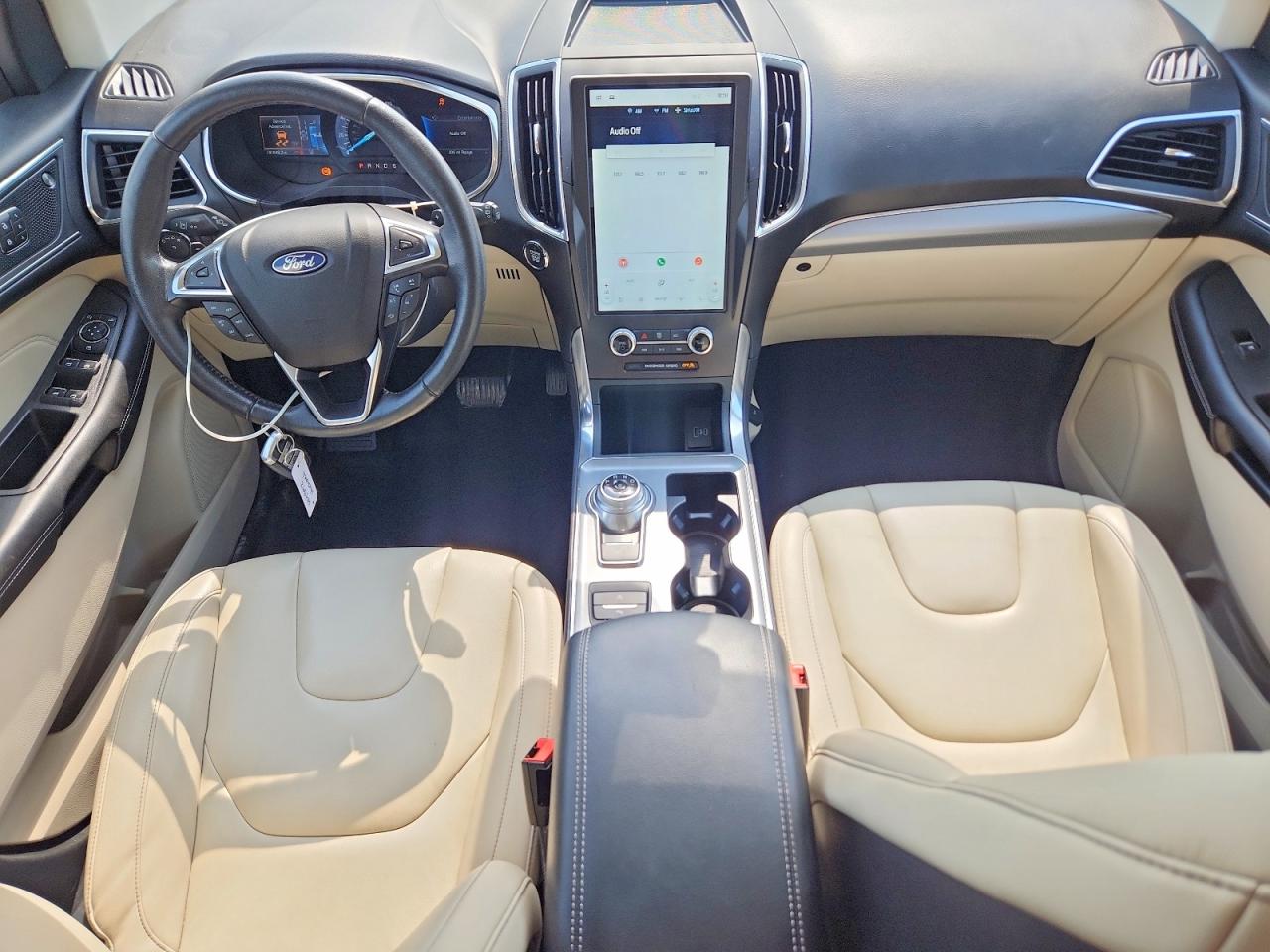 2021 Ford Edge Titanium White vin: 2FMPK4K91MBA26375