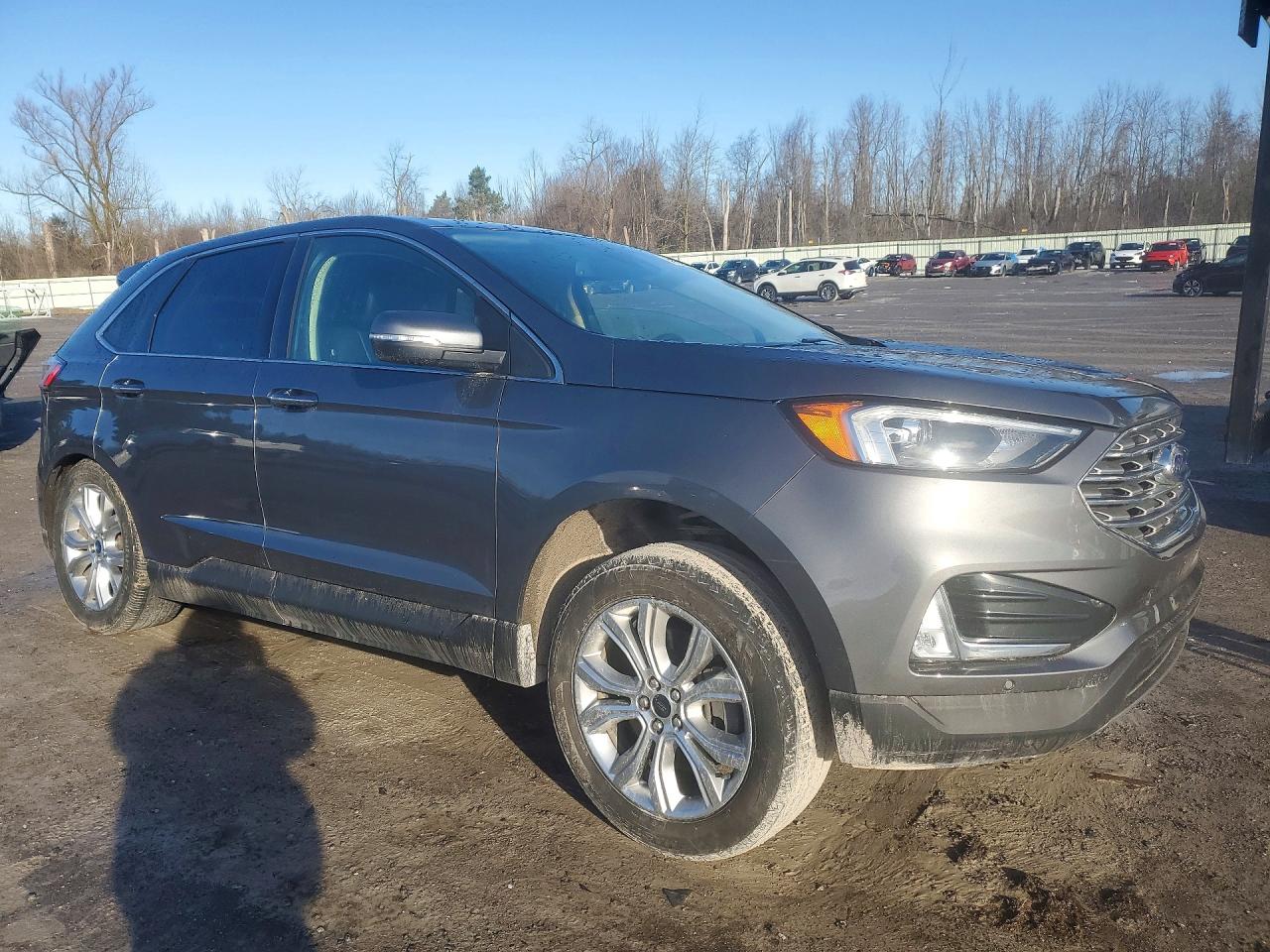 2022 Ford Edge Titanium Gray vin: 2FMPK4K91NBA94855
