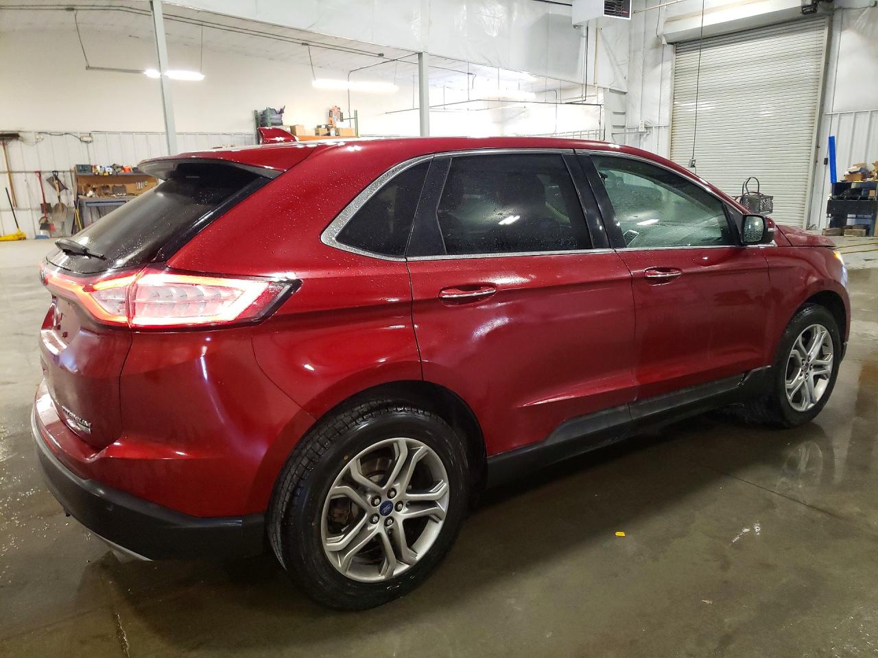 2016 Ford Edge Titanium Темно-бордовый vin: 2FMPK4K92GBB23718