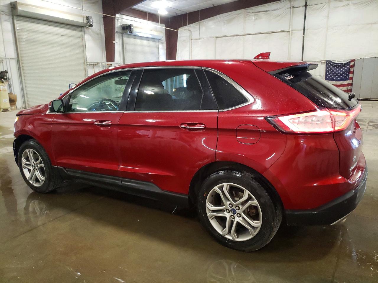2016 Ford Edge Titanium Темно-бордовый vin: 2FMPK4K92GBB23718