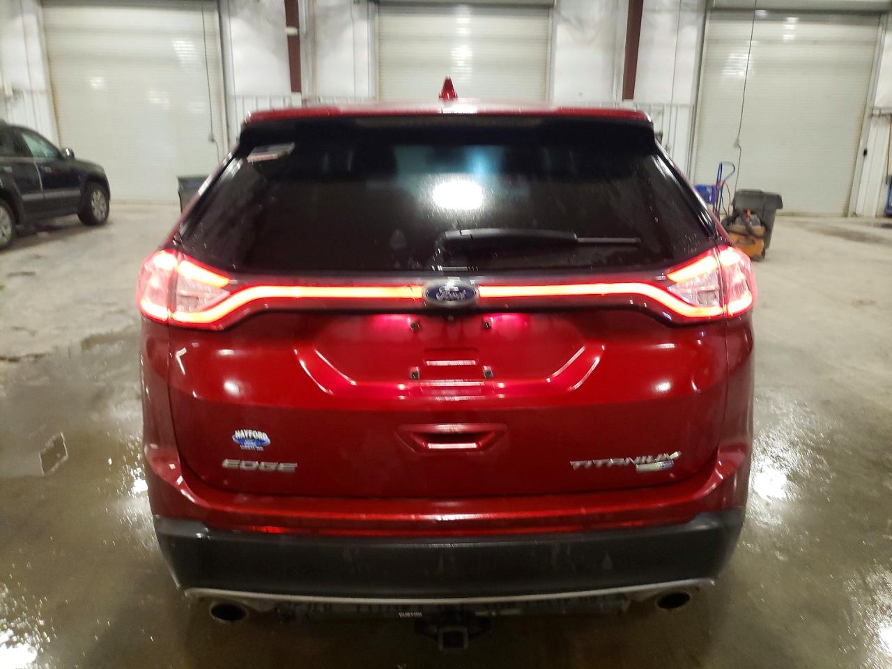 2016 Ford Edge Titanium Темно-бордовый vin: 2FMPK4K92GBB23718