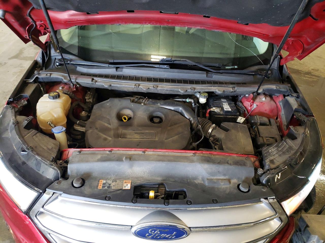 2016 Ford Edge Titanium Темно-бордовый vin: 2FMPK4K92GBB23718