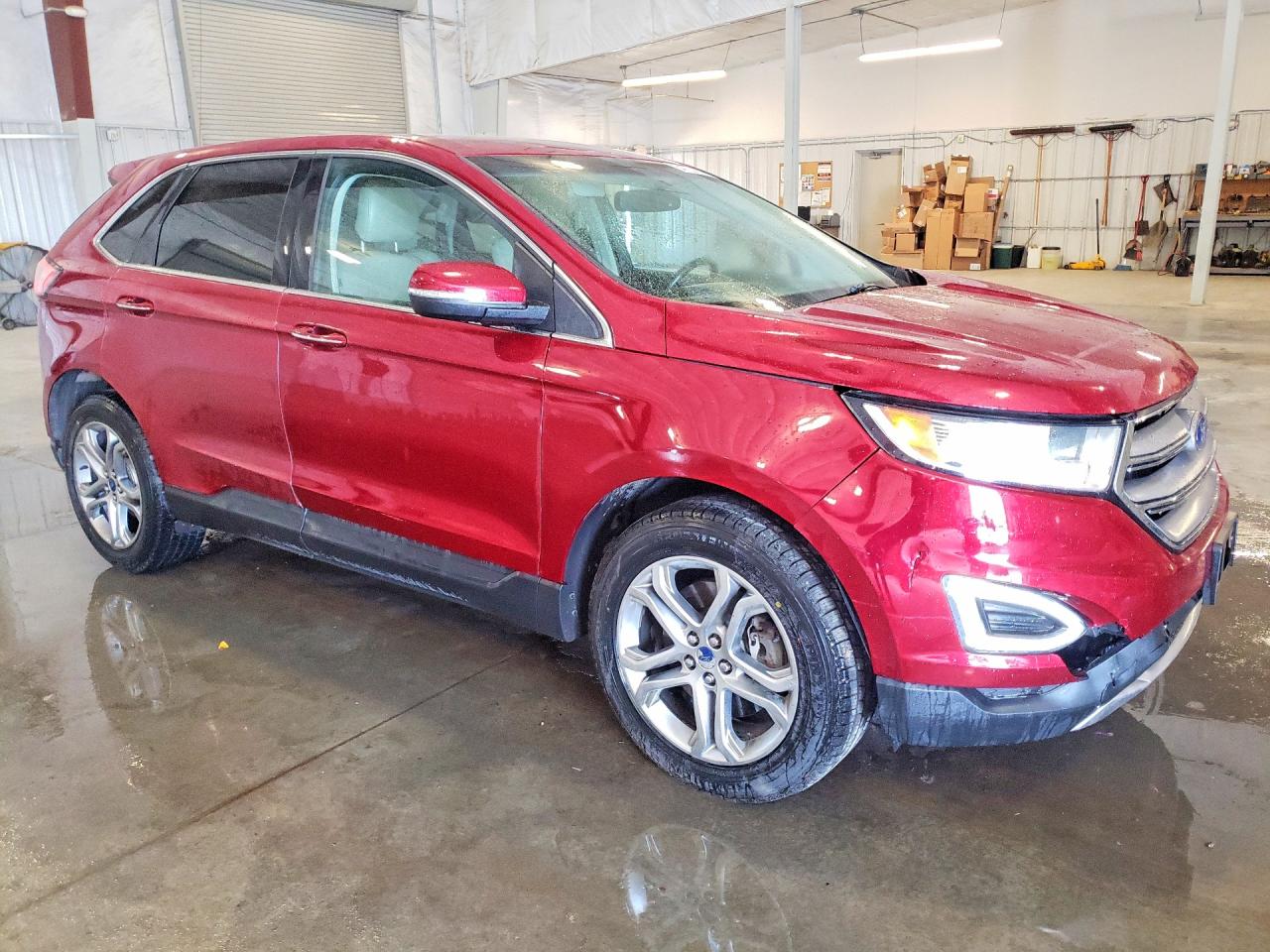 2016 Ford Edge Titanium Темно-бордовый vin: 2FMPK4K92GBB23718