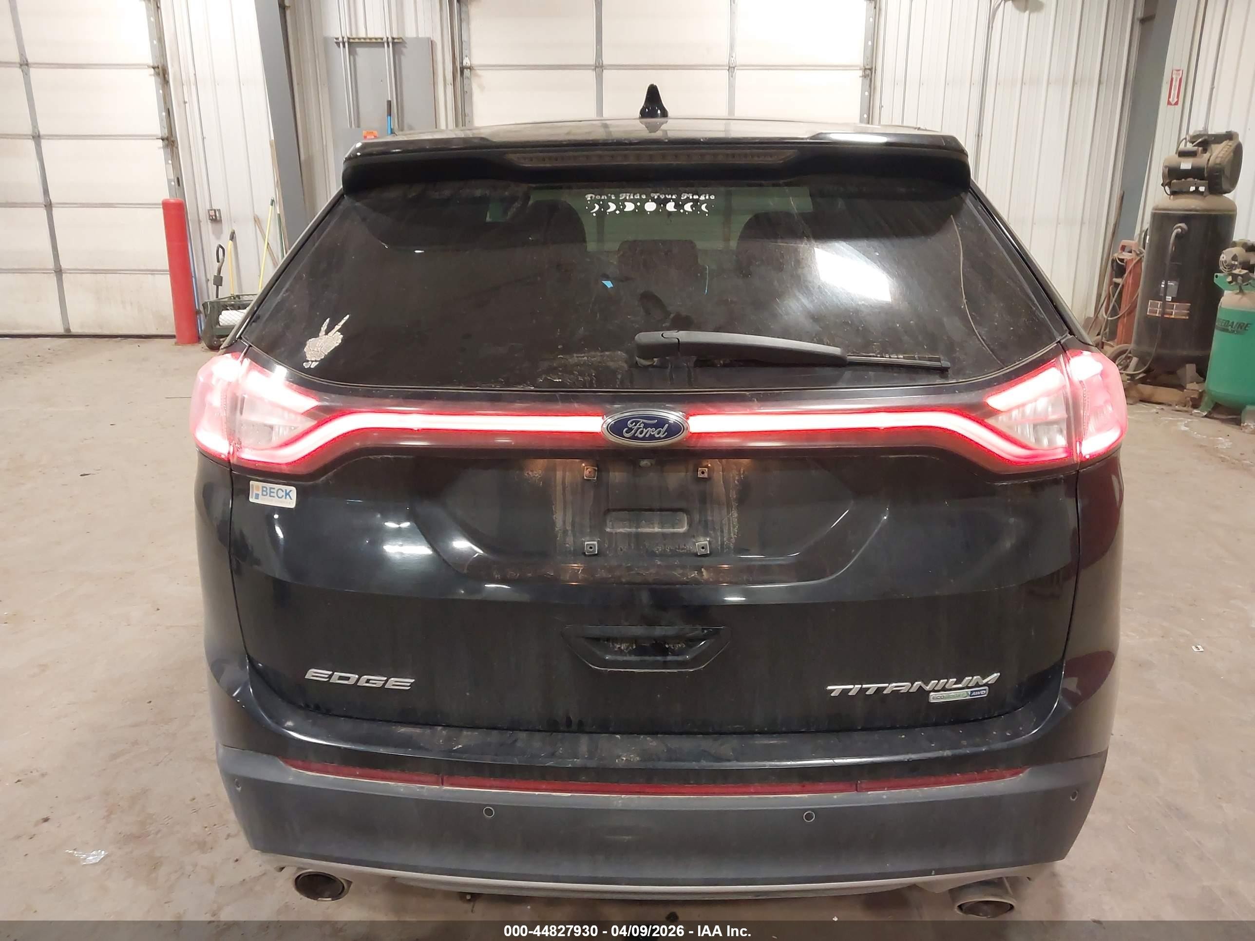 2016 Ford Edge Titanium Black vin: 2FMPK4K92GBB44925