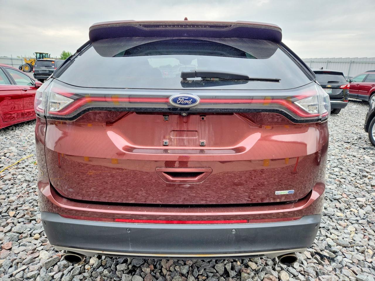 2015 Ford Edge Titanium Бордовый vin: 2FMPK4K93FBB00124