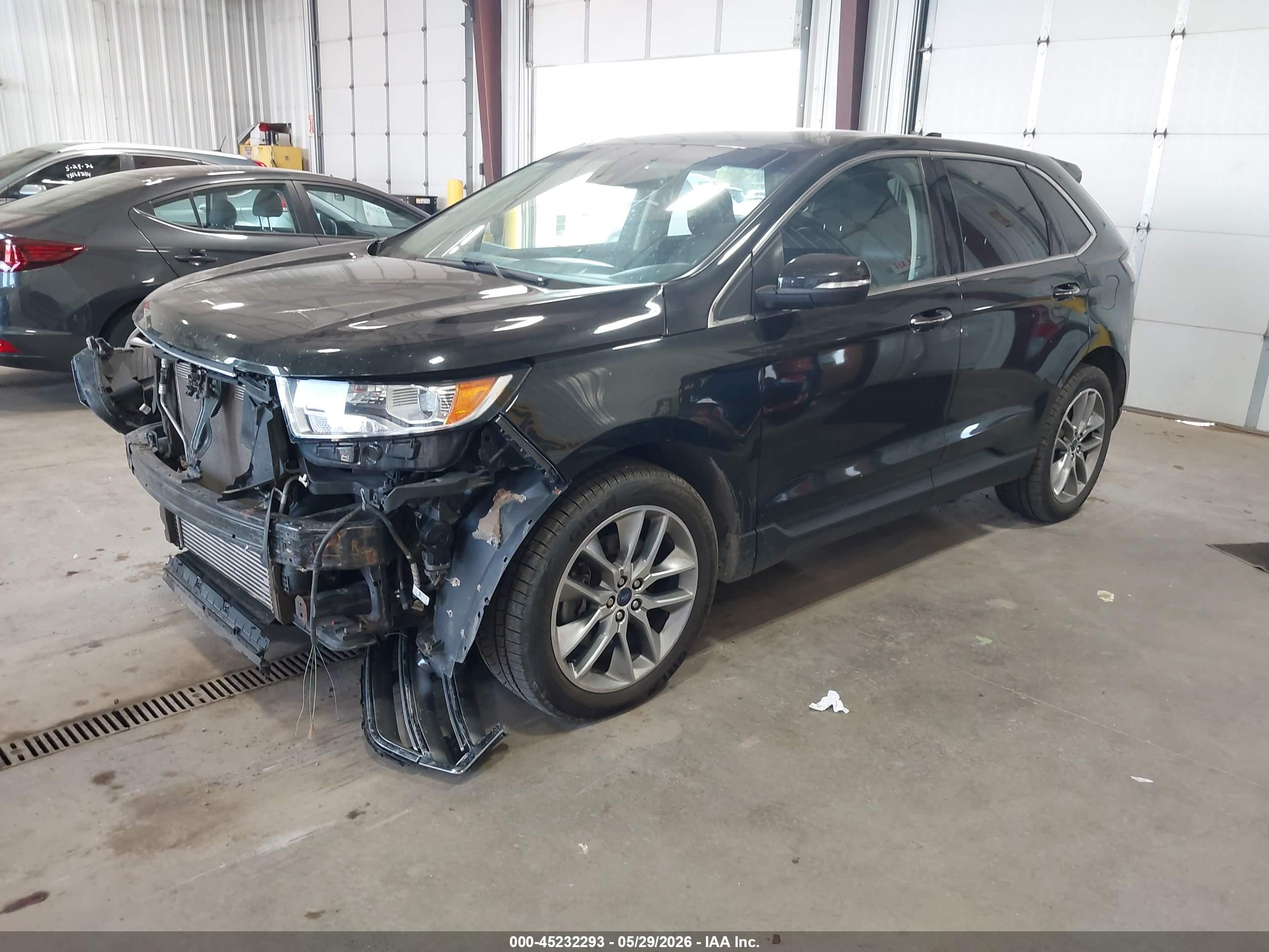 2015 Ford Edge Titanium Gray vin: 2FMPK4K93FBB50201