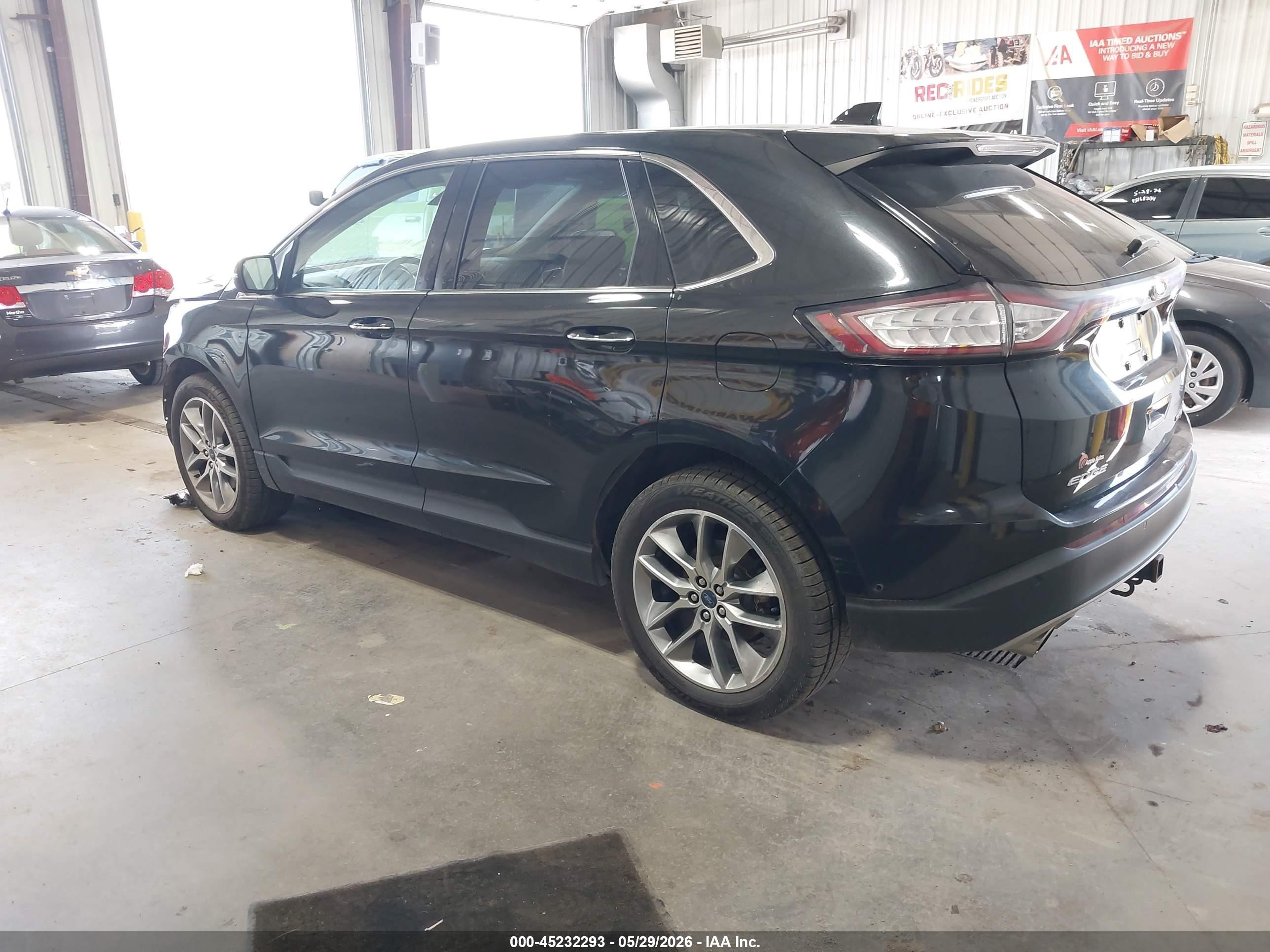 2015 Ford Edge Titanium Gray vin: 2FMPK4K93FBB50201