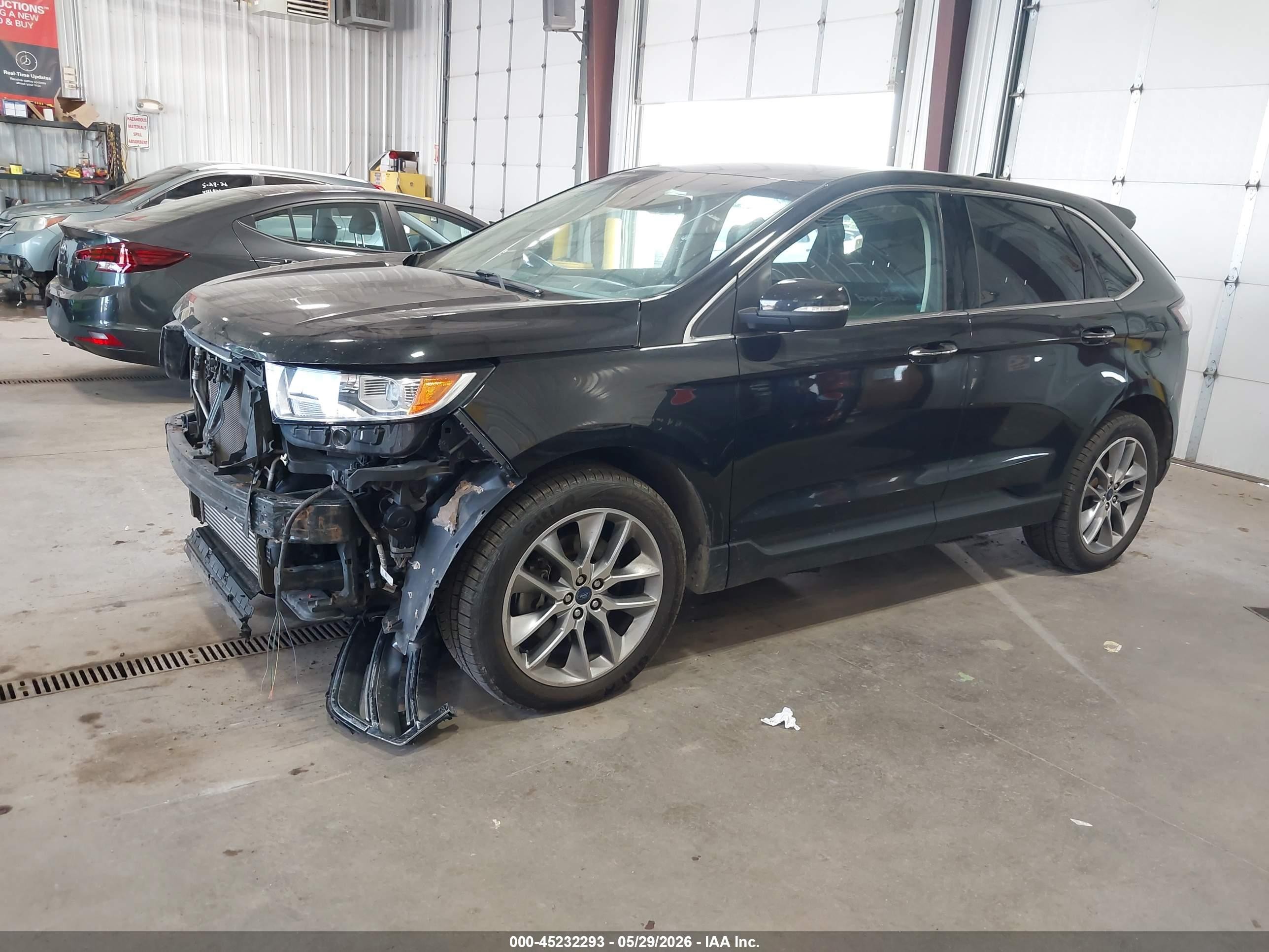 2015 Ford Edge Titanium Gray vin: 2FMPK4K93FBB50201