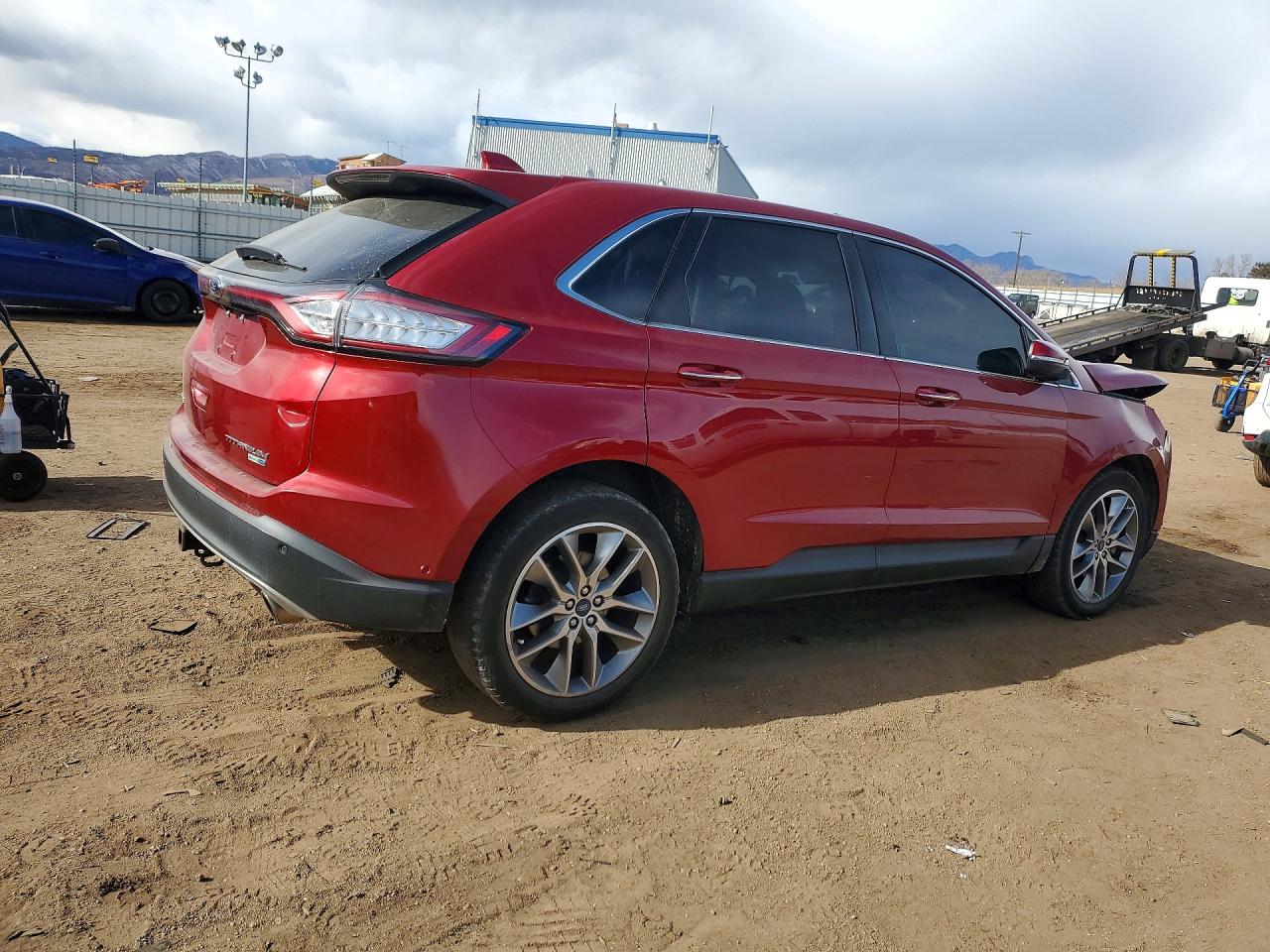 2015 Ford Edge Maroon vin: 2FMPK4K93FBB67189