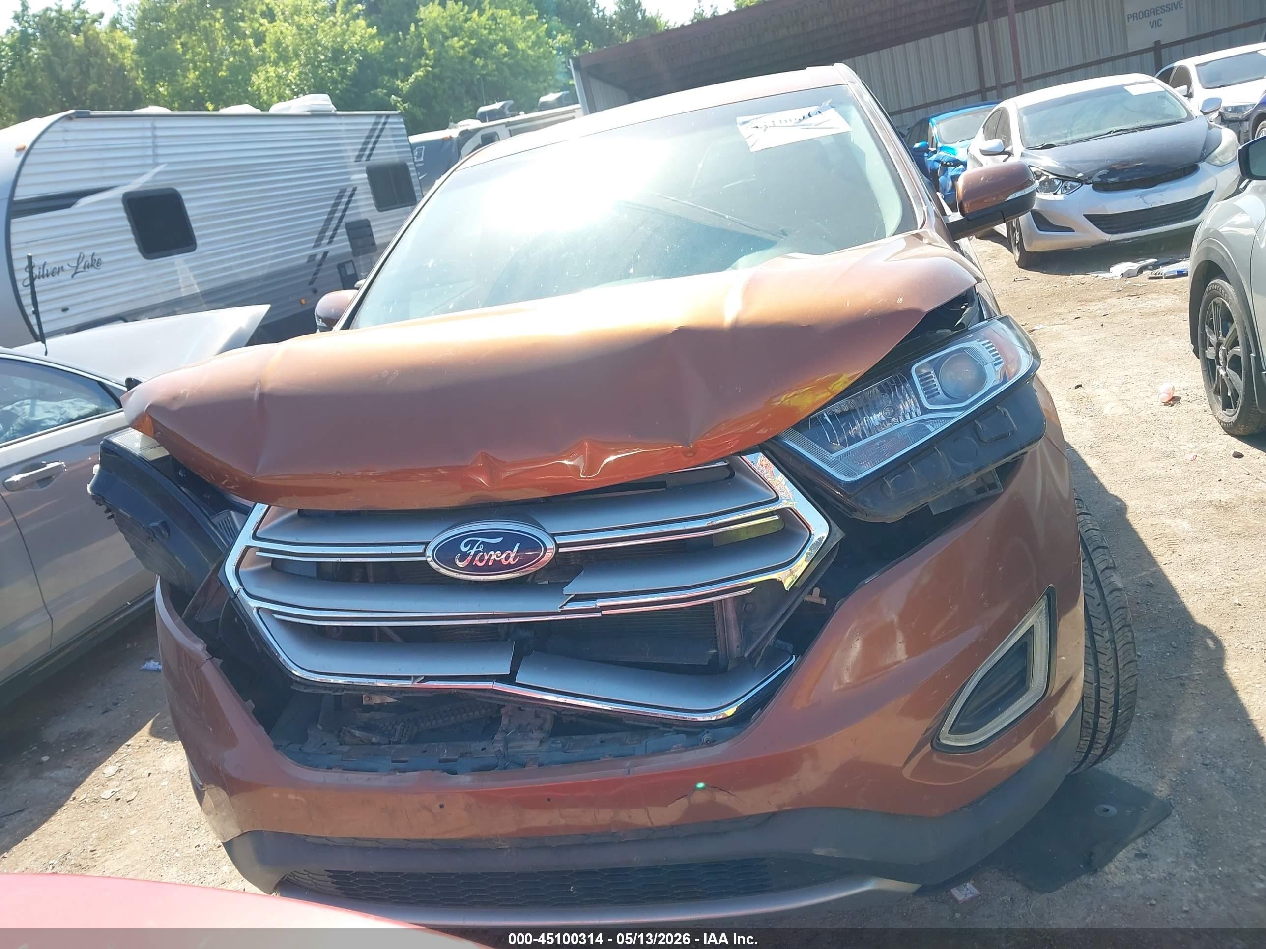 2017 Ford Edge Titanium Золотой vin: 2FMPK4K93HBB29030