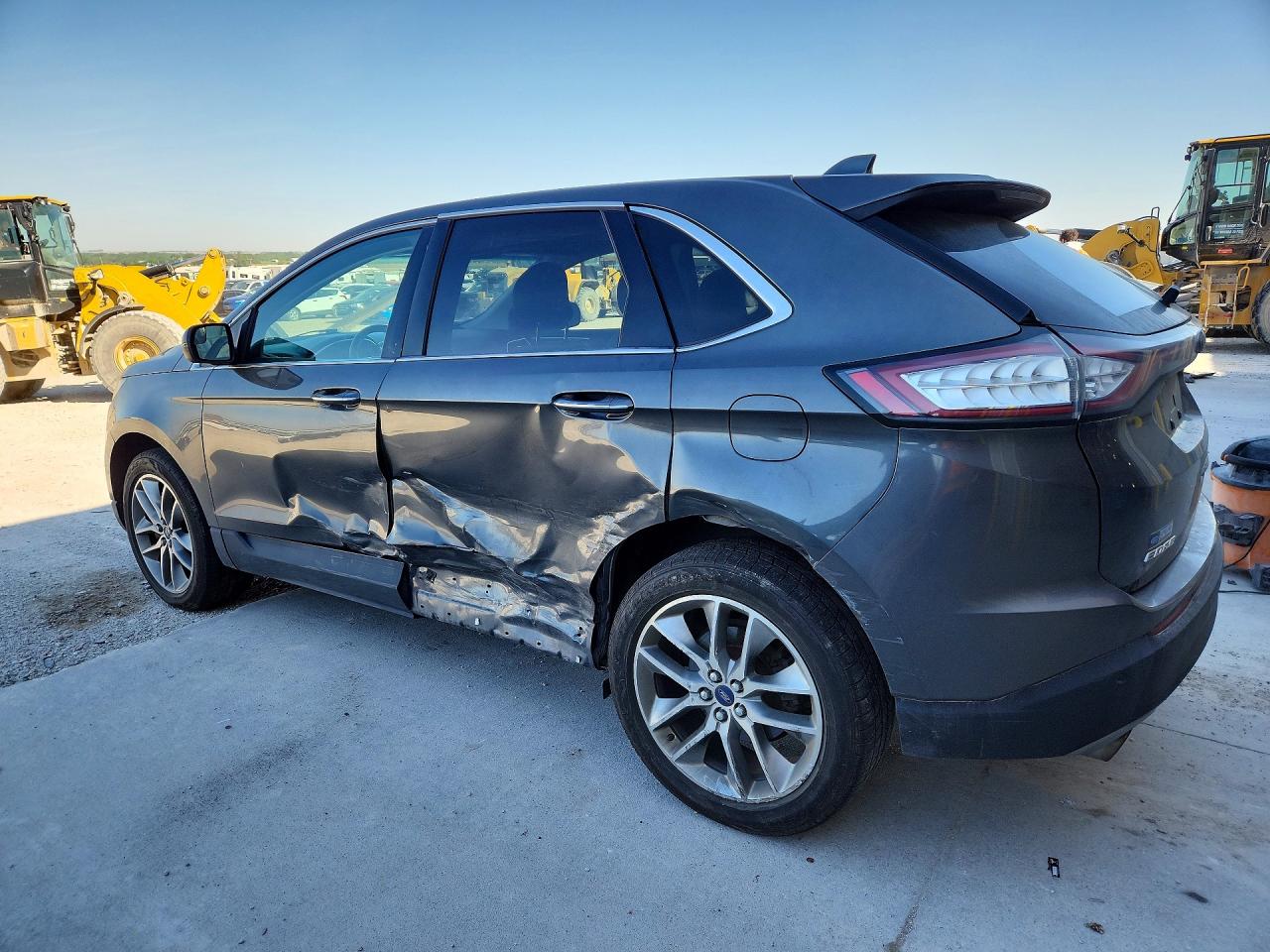 2018 Ford Edge Titanium Gray vin: 2FMPK4K93JBC31868