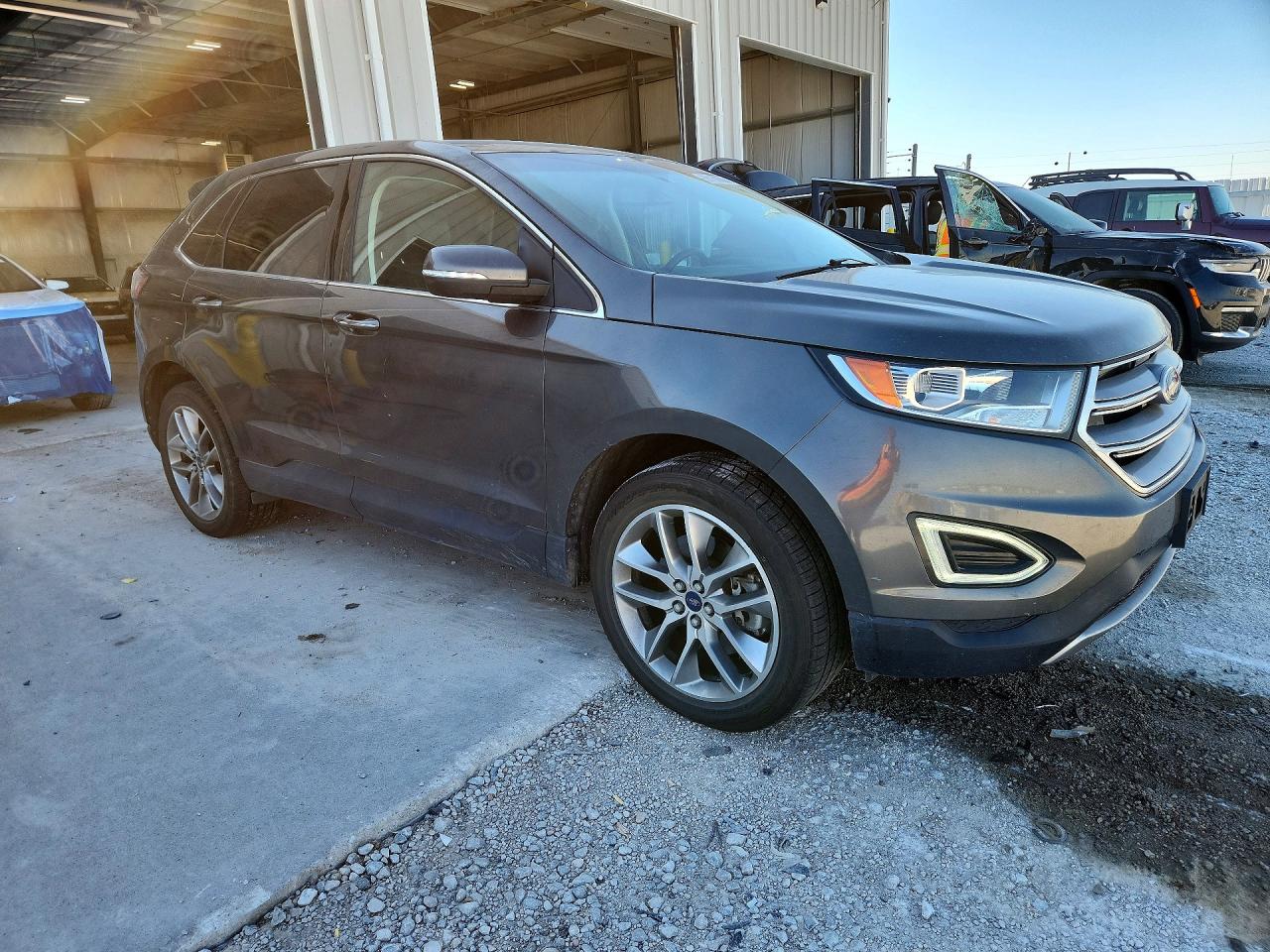 2018 Ford Edge Titanium Gray vin: 2FMPK4K93JBC31868