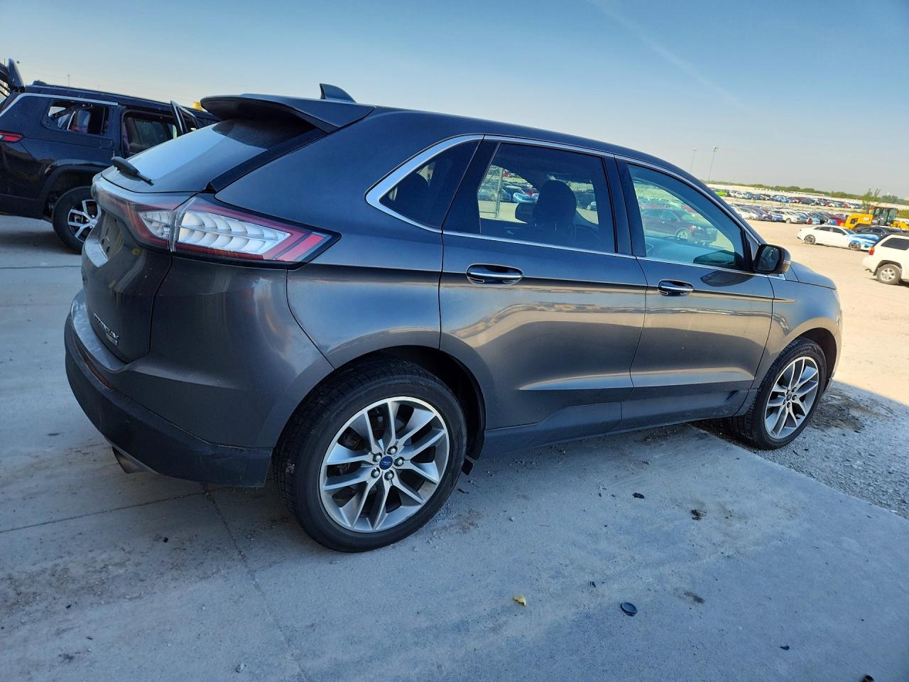 2018 Ford Edge Titanium Gray vin: 2FMPK4K93JBC31868