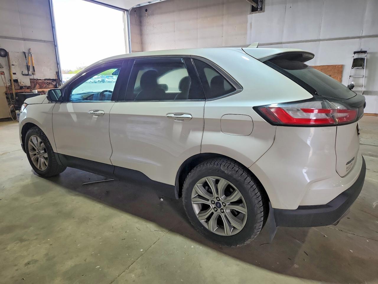 2019 Ford Edge Titanium White vin: 2FMPK4K93KBB87310