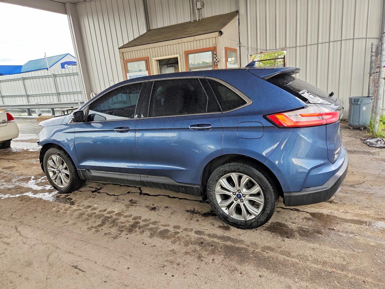 2019 Ford Edge Titanium Blue vin: 2FMPK4K93KBC10309