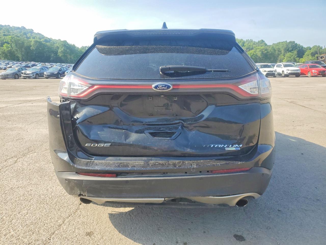 2015 Ford Edge Titanium Black vin: 2FMPK4K94FBB32970