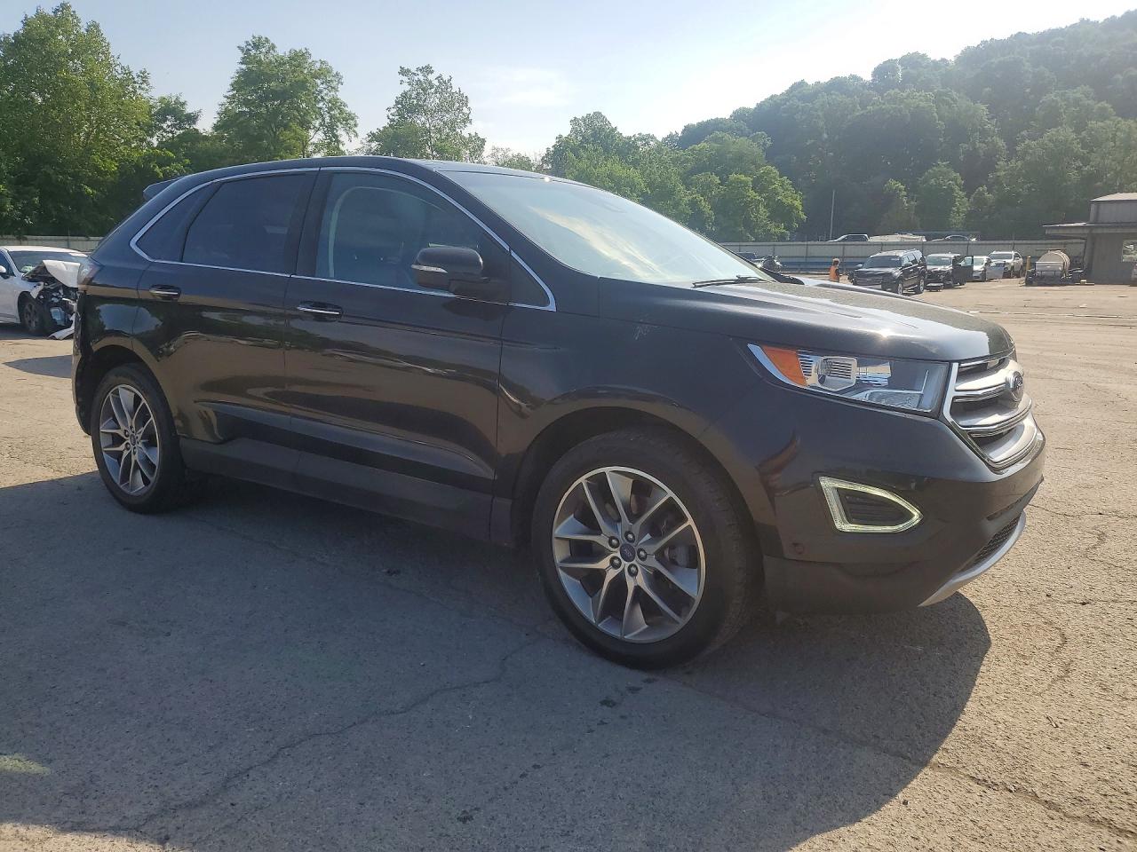 2015 Ford Edge Titanium Black vin: 2FMPK4K94FBB32970