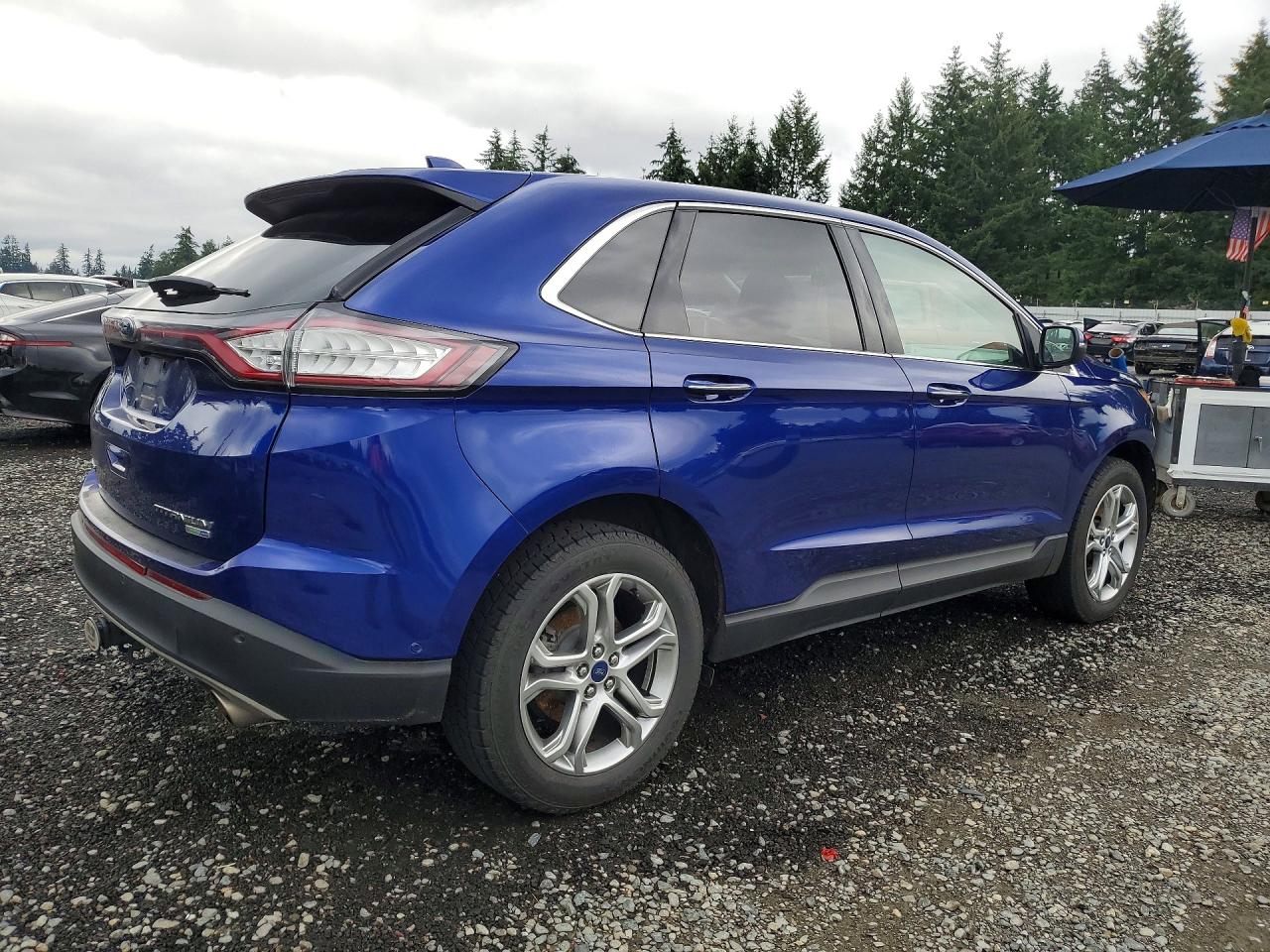 2015 Ford Edge Titanium Blue vin: 2FMPK4K94FBC12835