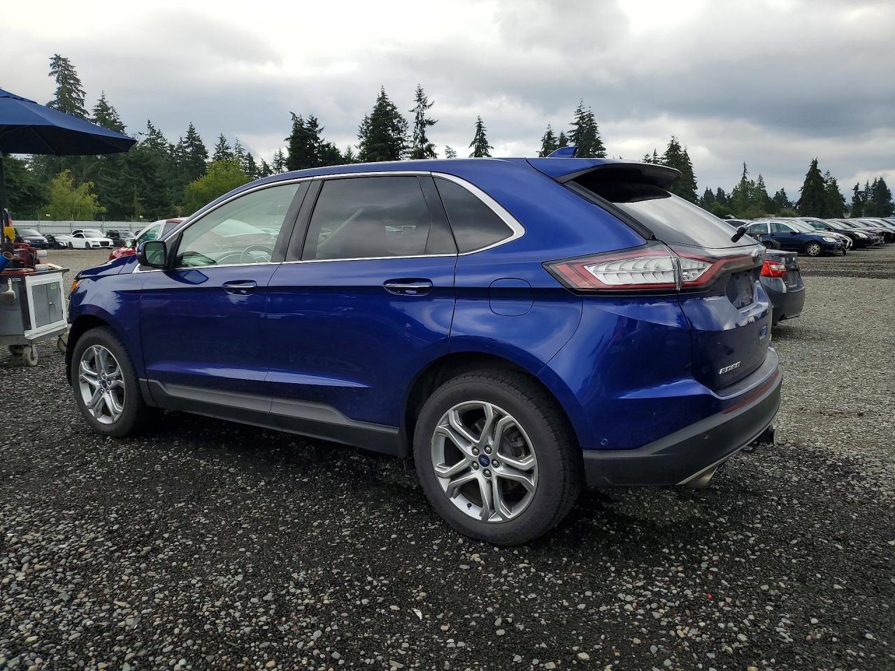 2015 Ford Edge Titanium Blue vin: 2FMPK4K94FBC12835