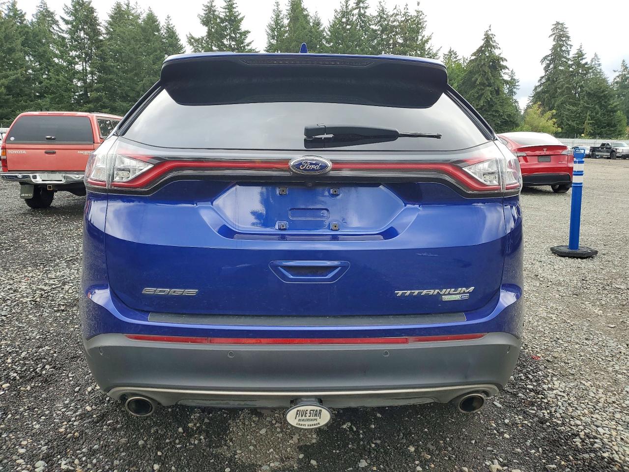 2015 Ford Edge Titanium Blue vin: 2FMPK4K94FBC12835