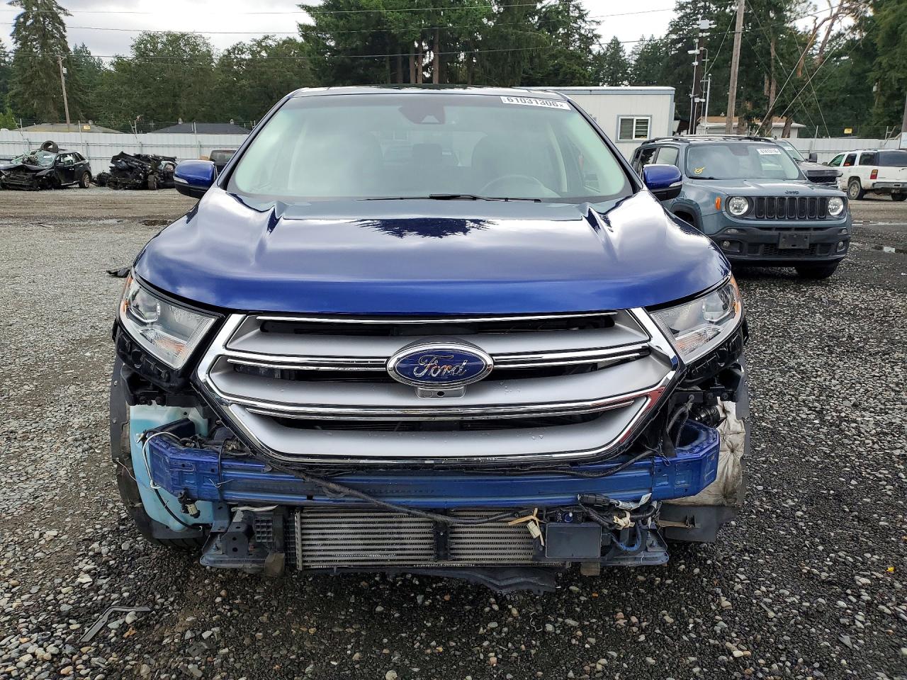 2015 Ford Edge Titanium Blue vin: 2FMPK4K94FBC12835