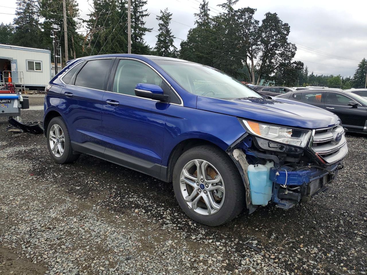 2015 Ford Edge Titanium Blue vin: 2FMPK4K94FBC12835