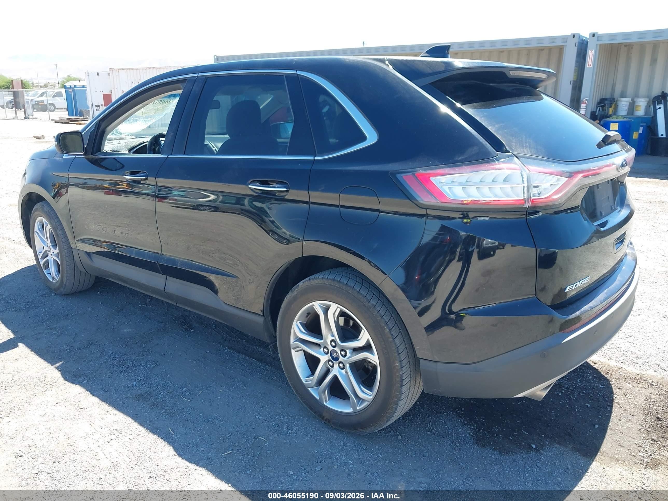 2017 Ford Edge Titanium Black vin: 2FMPK4K94HBB52493