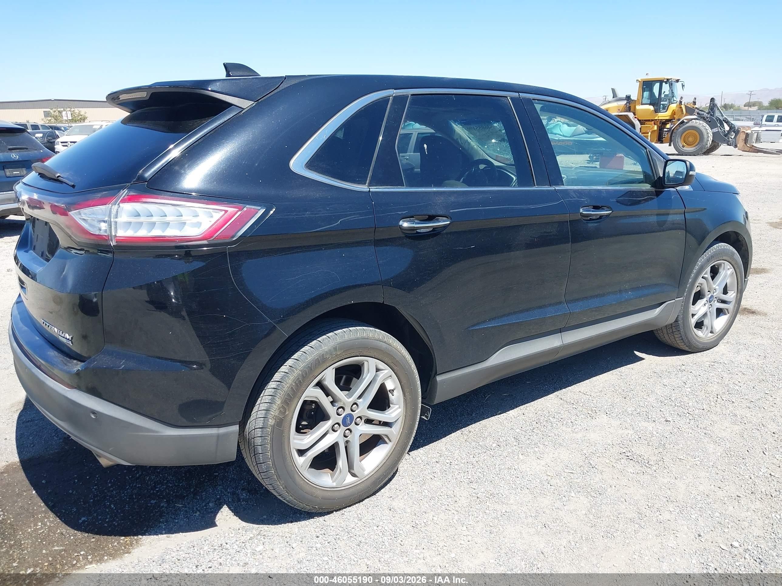 2017 Ford Edge Titanium Black vin: 2FMPK4K94HBB52493