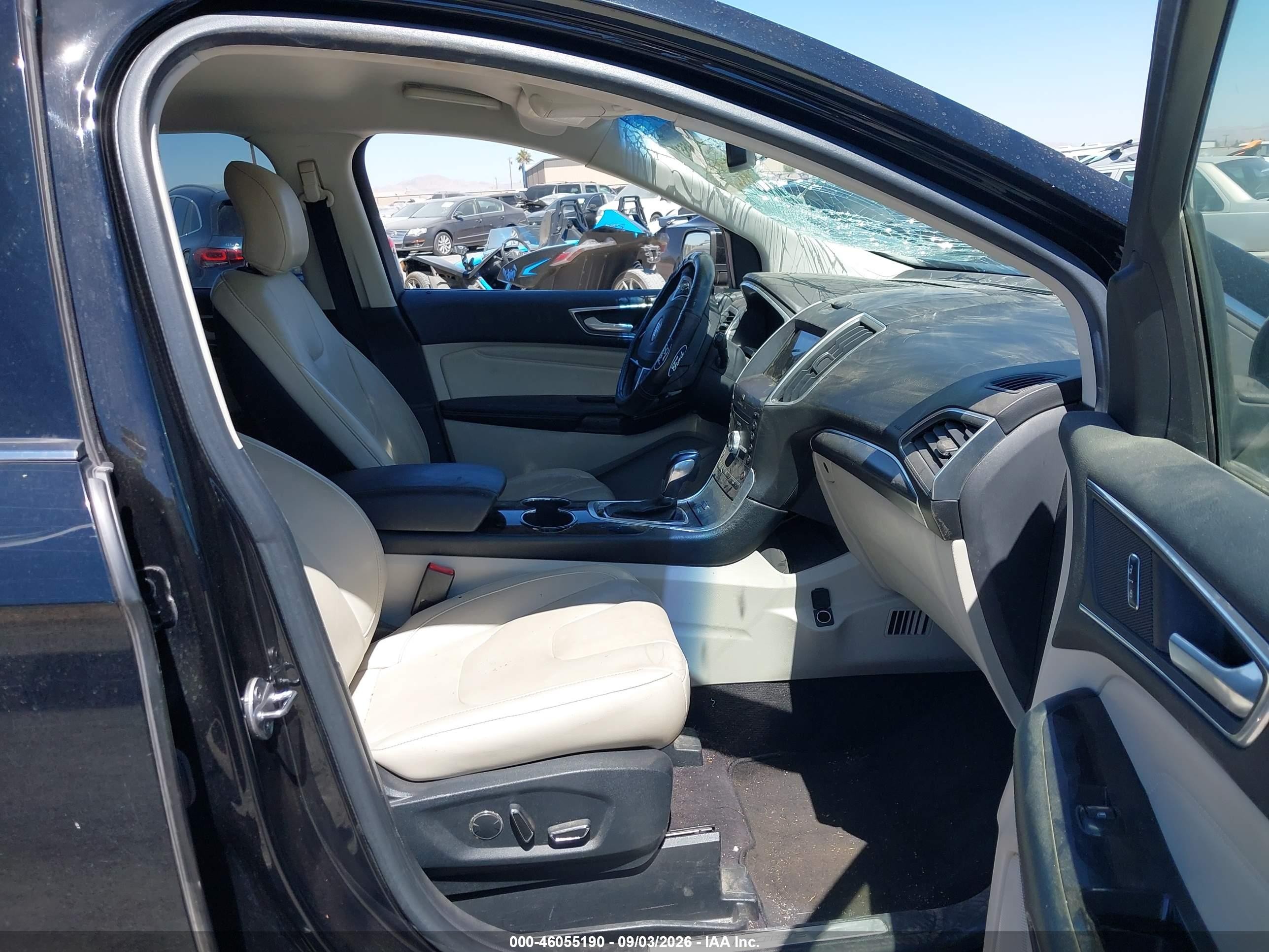 2017 Ford Edge Titanium Black vin: 2FMPK4K94HBB52493