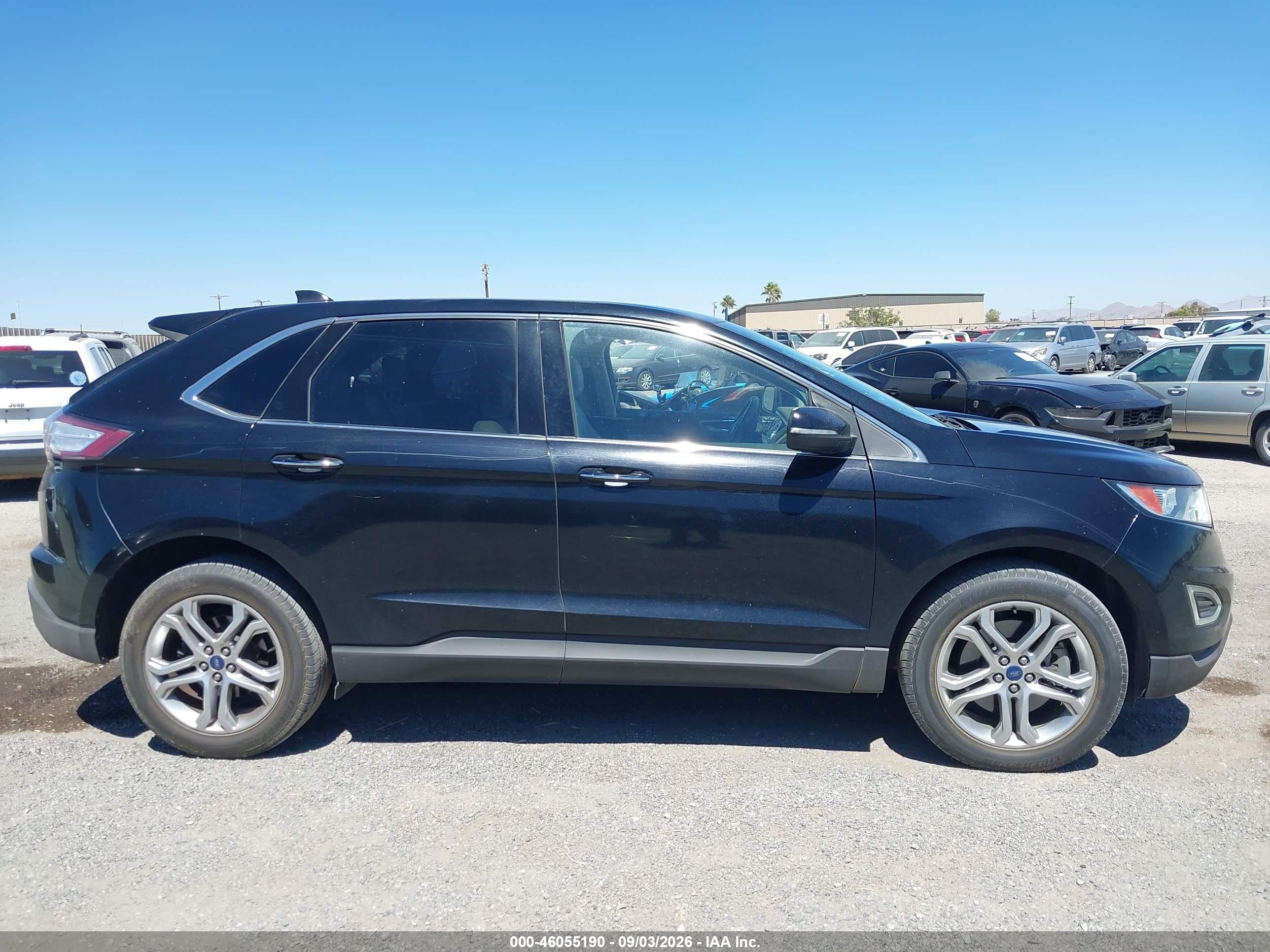 2017 Ford Edge Titanium Black vin: 2FMPK4K94HBB52493