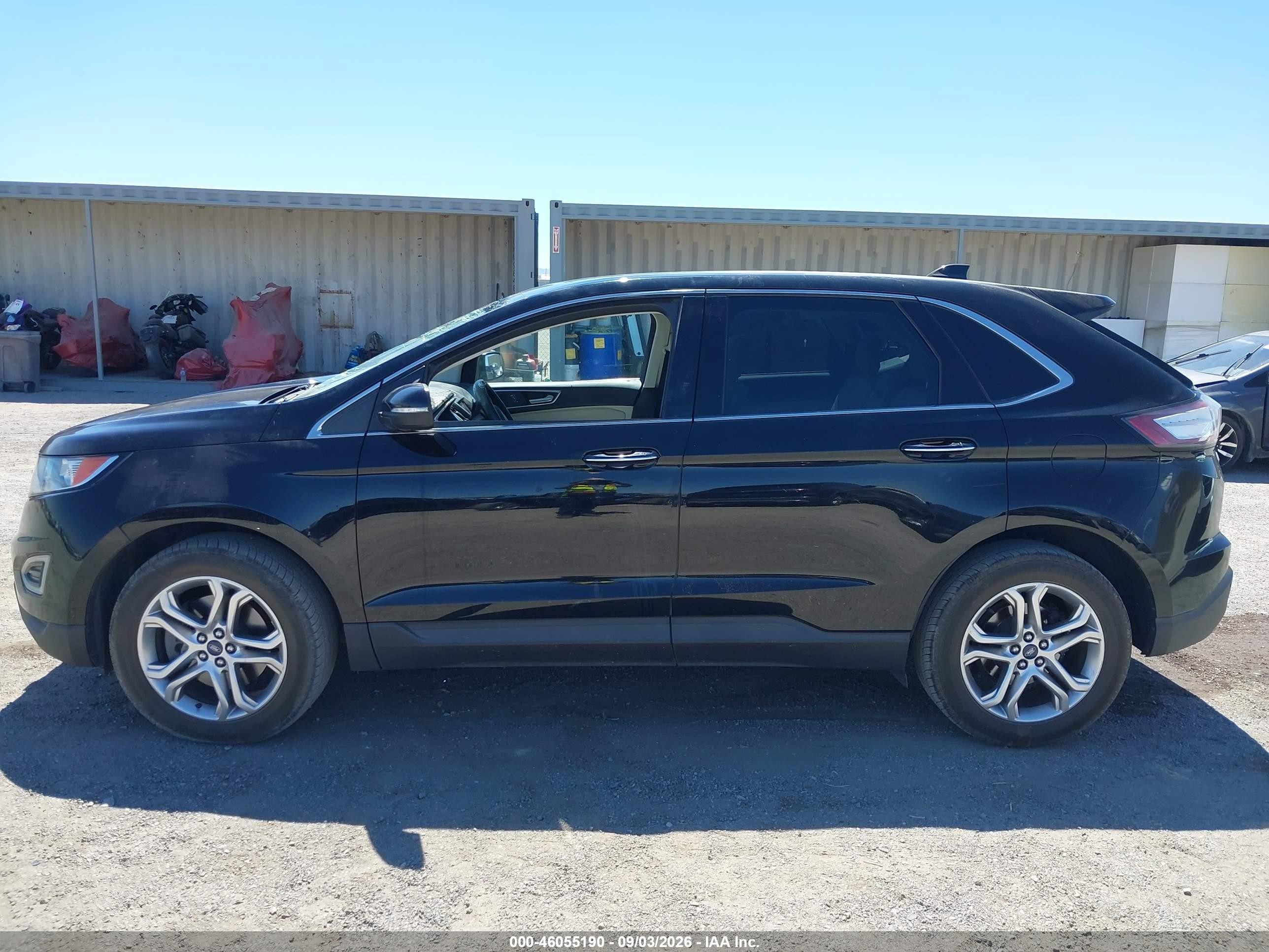 2017 Ford Edge Titanium Black vin: 2FMPK4K94HBB52493