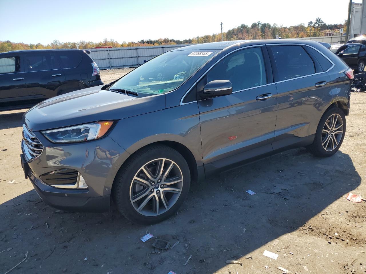 2021 Ford Edge Titanium Gray vin: 2FMPK4K94MBA44918